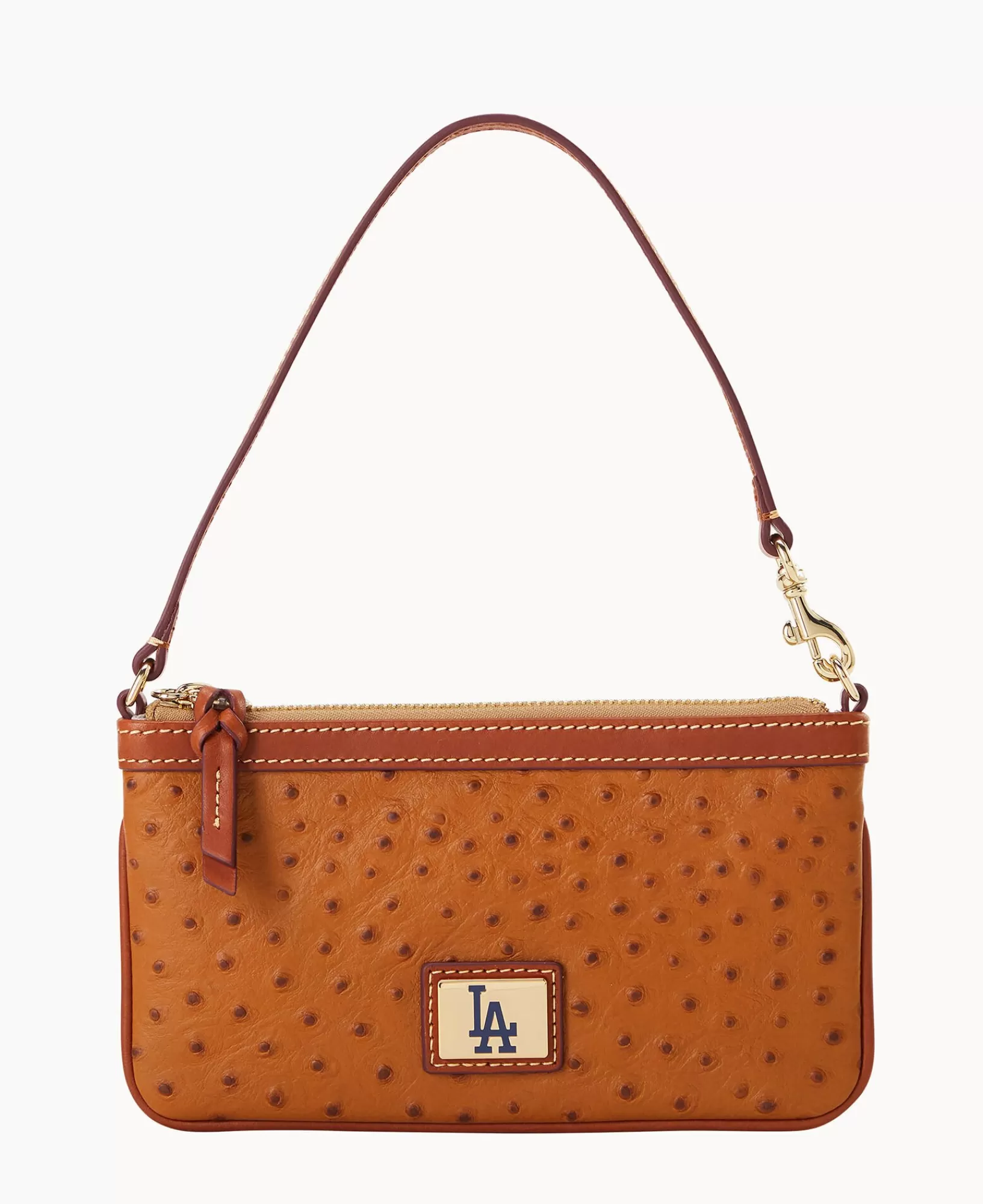 Wristlets | Wallets>Dooney & Bourke MLB Dodgers Large Slim Wristlet Caramel