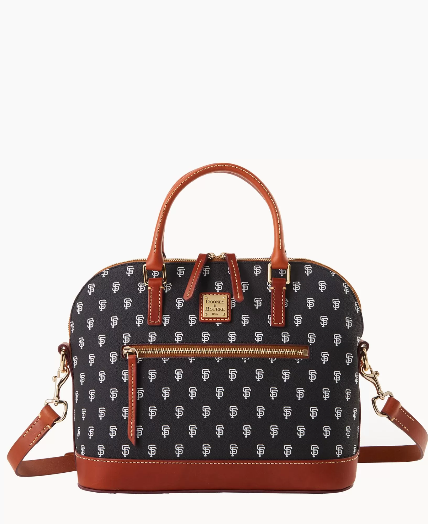 Shoulder Bags | Satchels>Dooney & Bourke MLB Giants Domed Zip Satchel Black