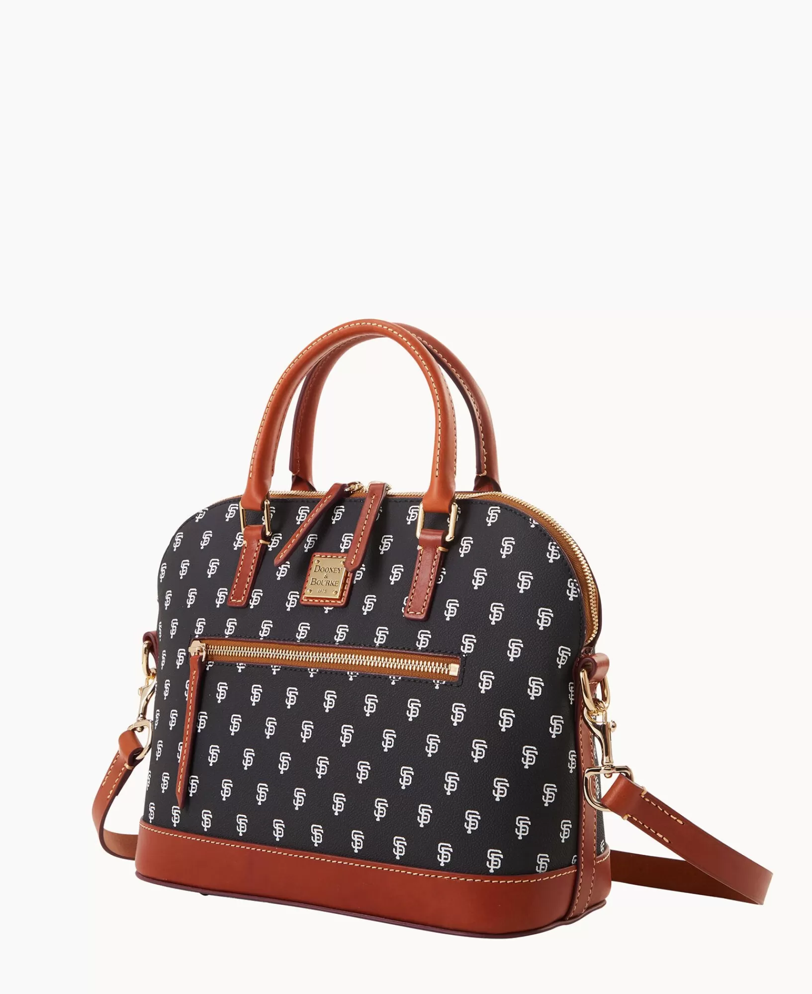 Shoulder Bags | Satchels>Dooney & Bourke MLB Giants Domed Zip Satchel Black