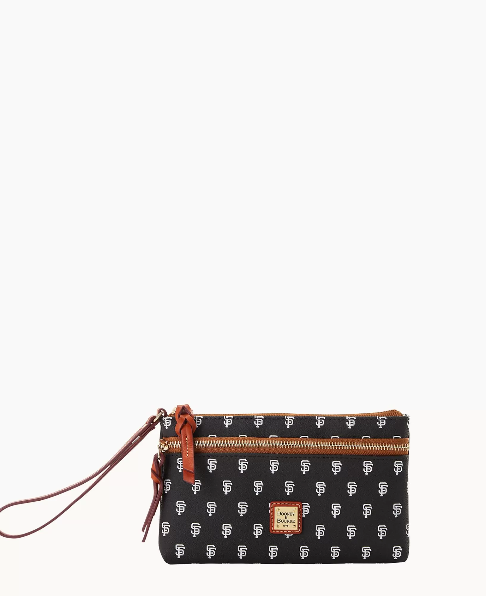 Wristlets | Wallets>Dooney & Bourke MLB Giants Double Zip Wristlet Black