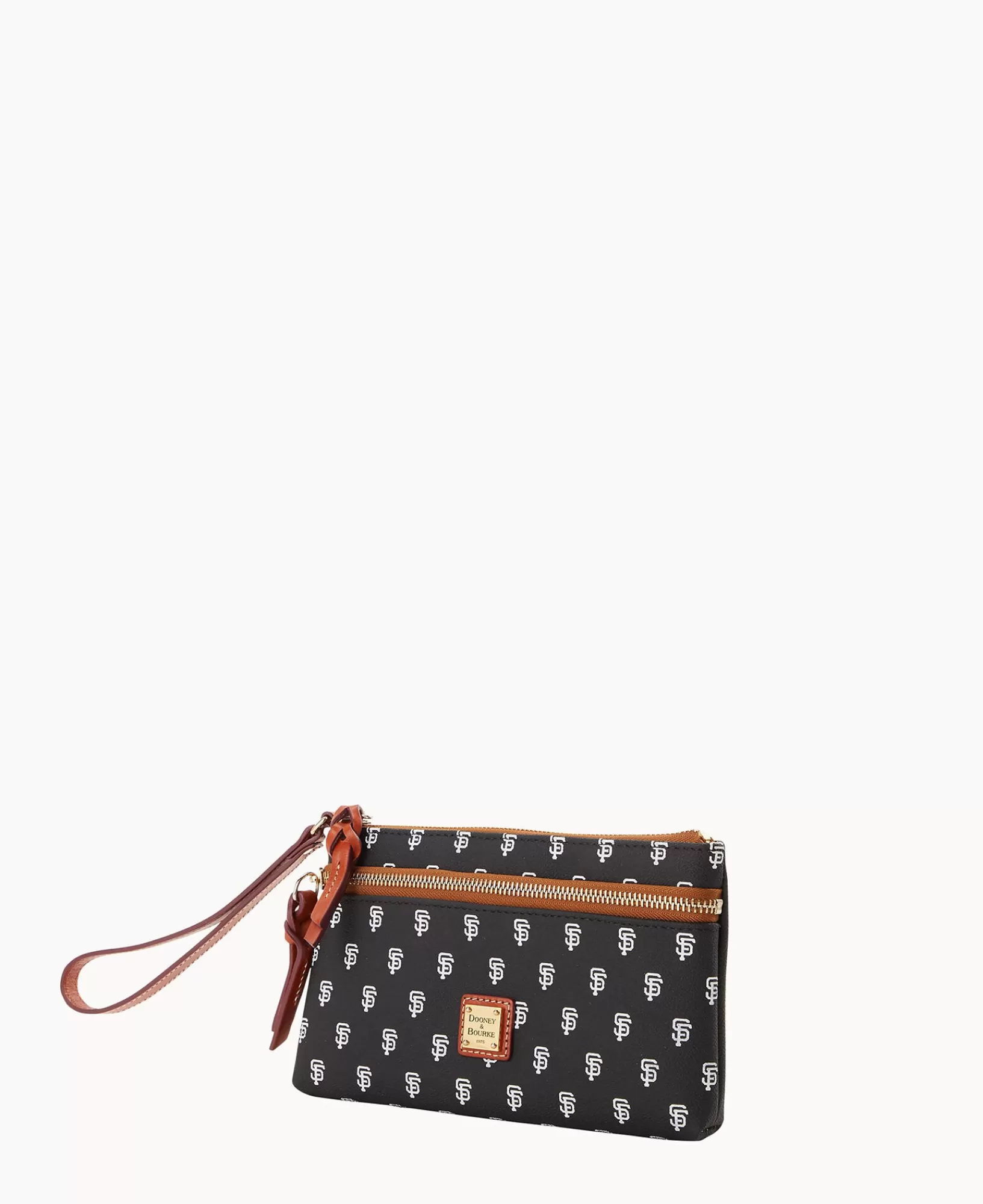 Wristlets | Wallets>Dooney & Bourke MLB Giants Double Zip Wristlet Black