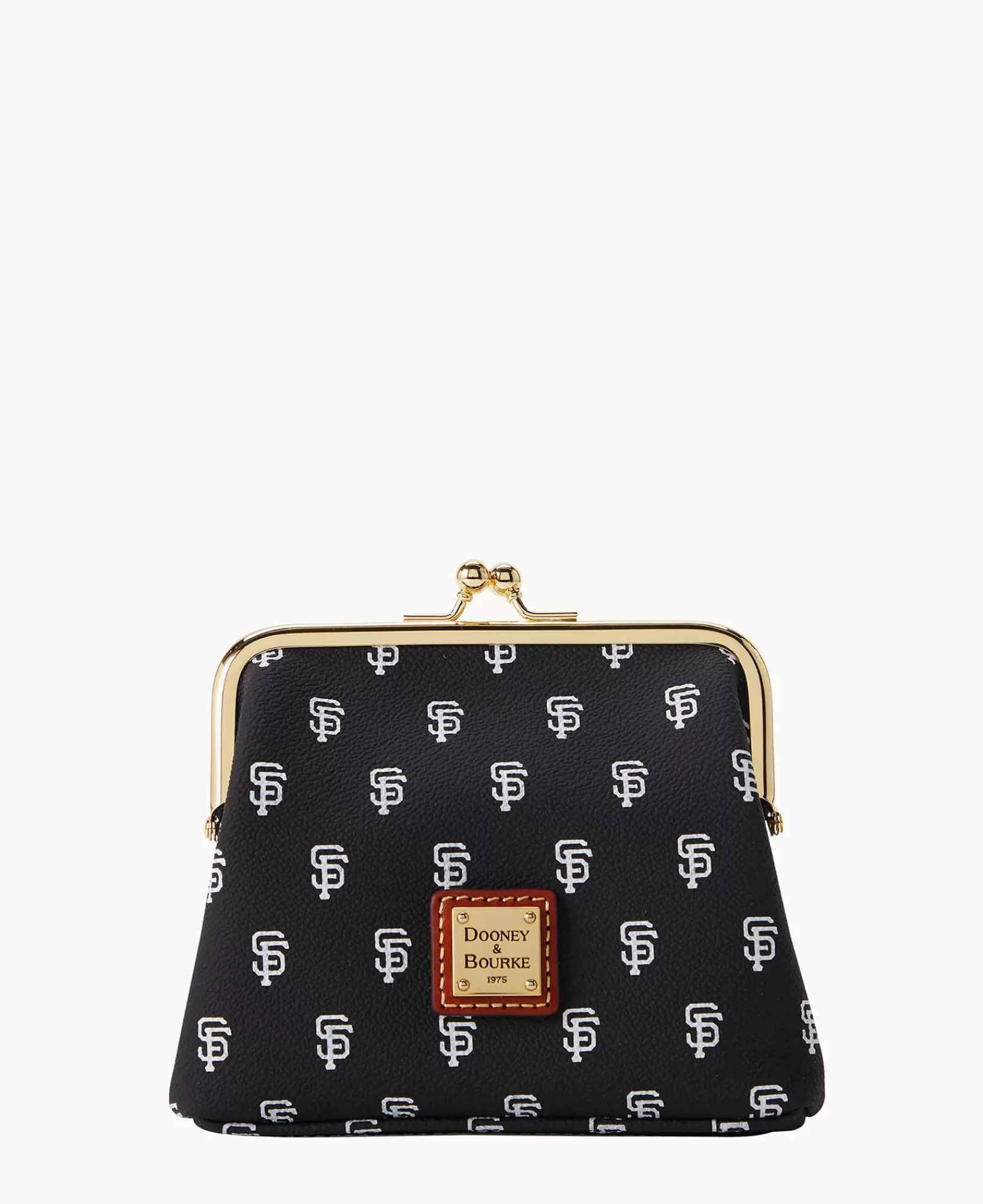 Clutches | Wallets>Dooney & Bourke MLB Giants Large Framed Purse Black