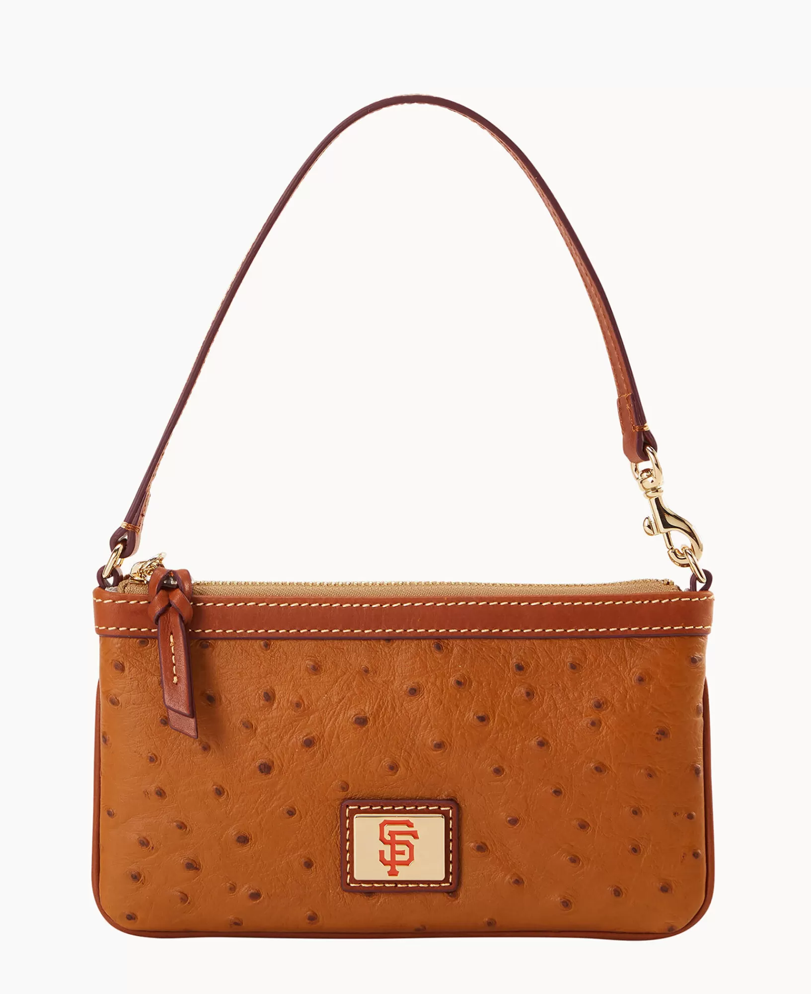 Wristlets | Wallets>Dooney & Bourke MLB Giants Large Slim Wristlet Caramel