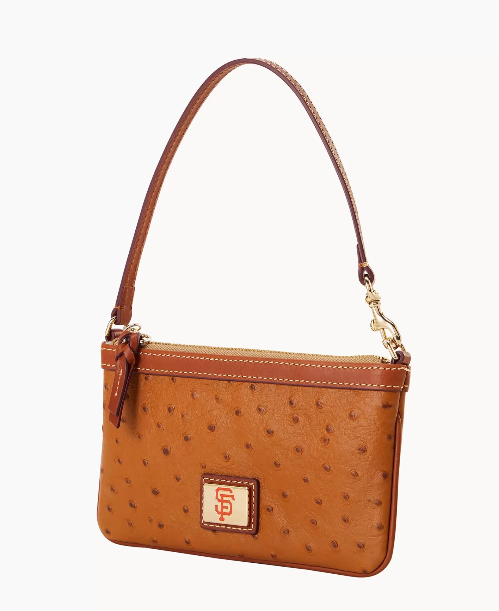 Wristlets | Wallets>Dooney & Bourke MLB Giants Large Slim Wristlet Caramel