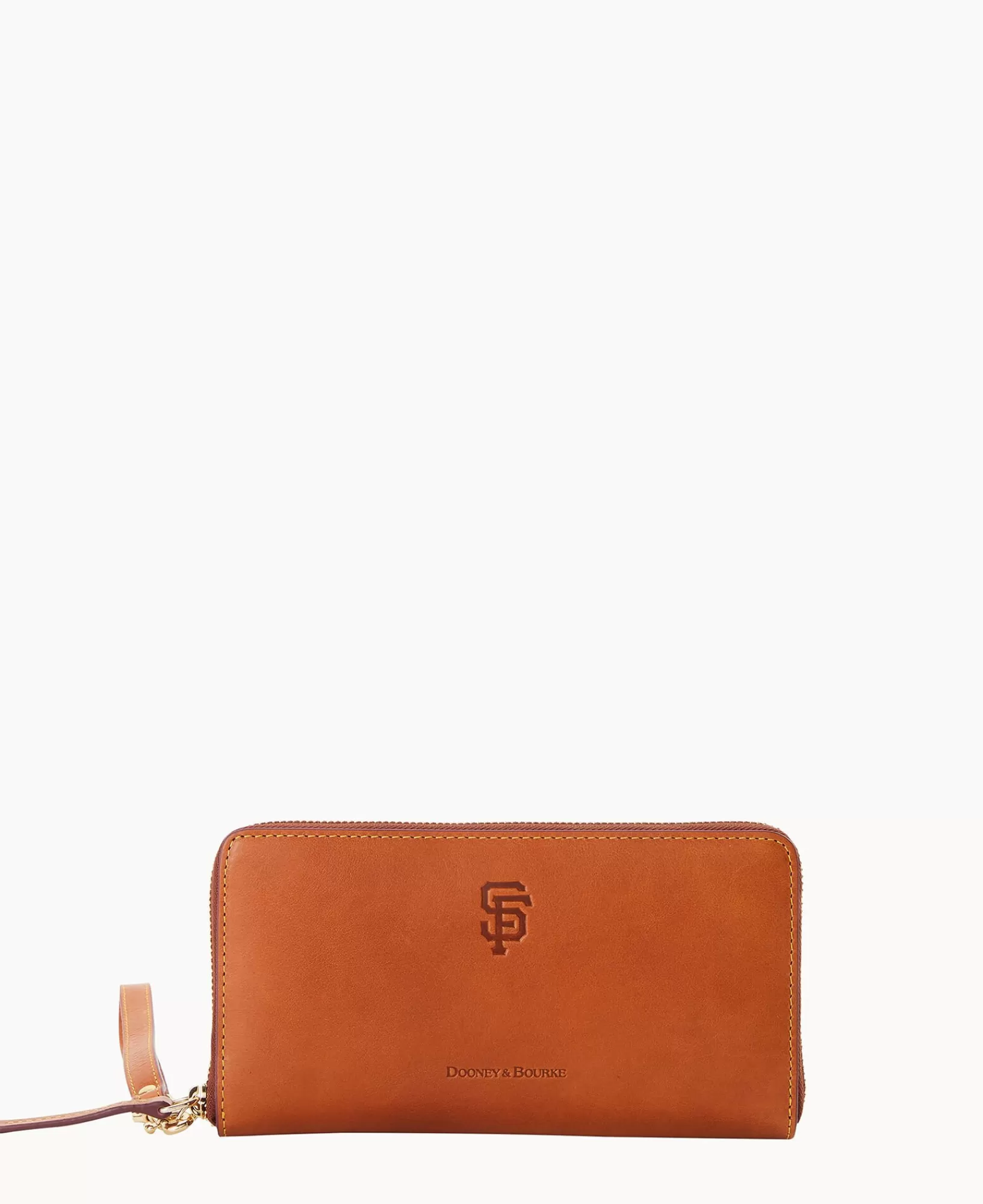 Wristlets | Wallets>Dooney & Bourke MLB Giants Large Zip Around Wristlet Natural