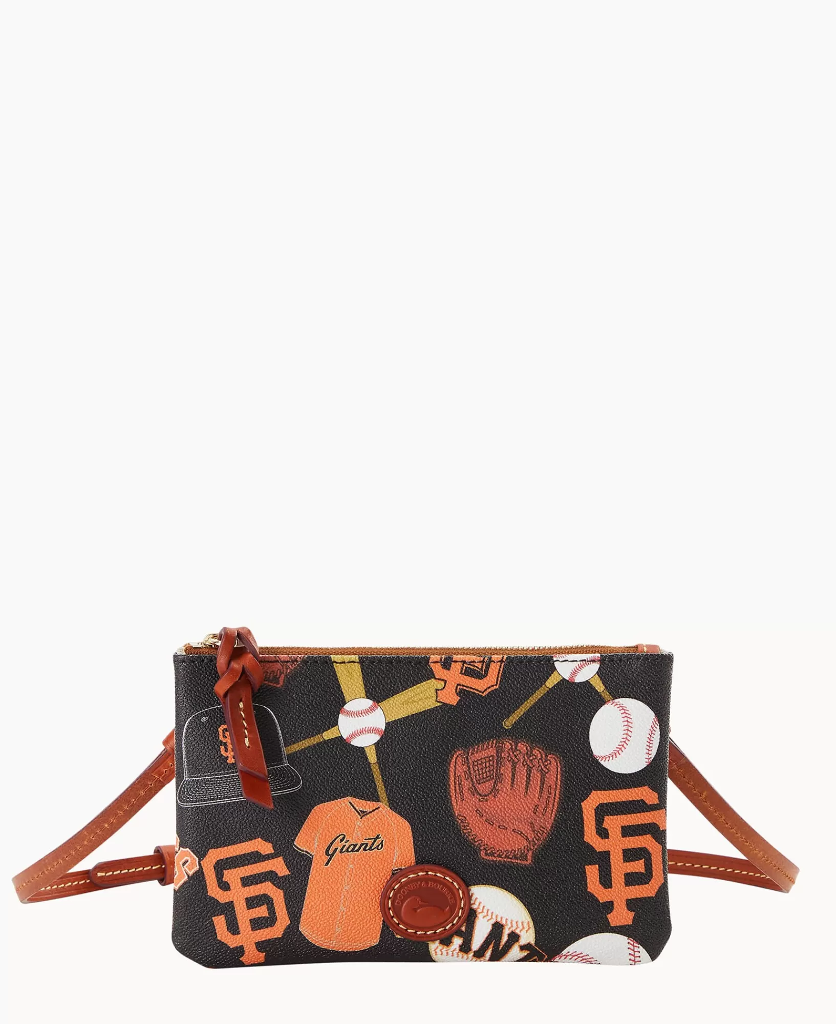 Shoulder Bags | Crossbodies>Dooney & Bourke MLB Giants Top Zip Crossbody Black