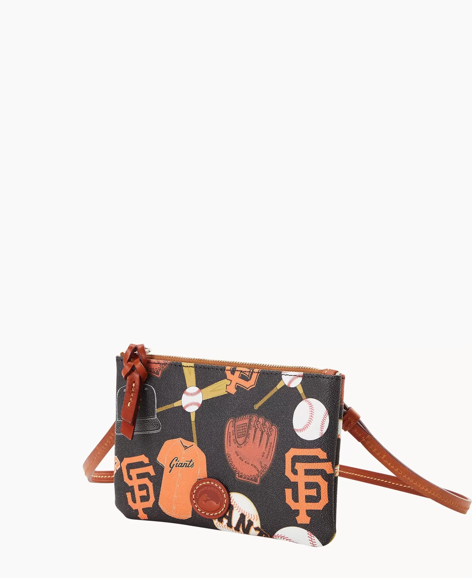 Shoulder Bags | Crossbodies>Dooney & Bourke MLB Giants Top Zip Crossbody Black