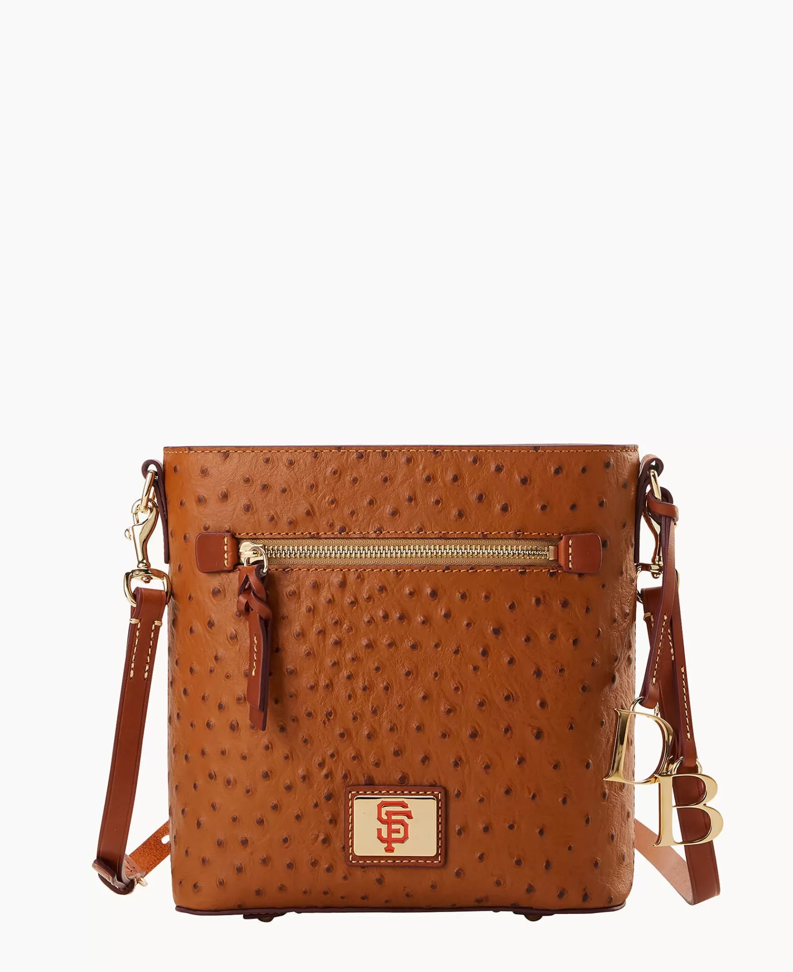 Shoulder Bags | Crossbodies>Dooney & Bourke MLB Giants Zip Crossbody Caramel