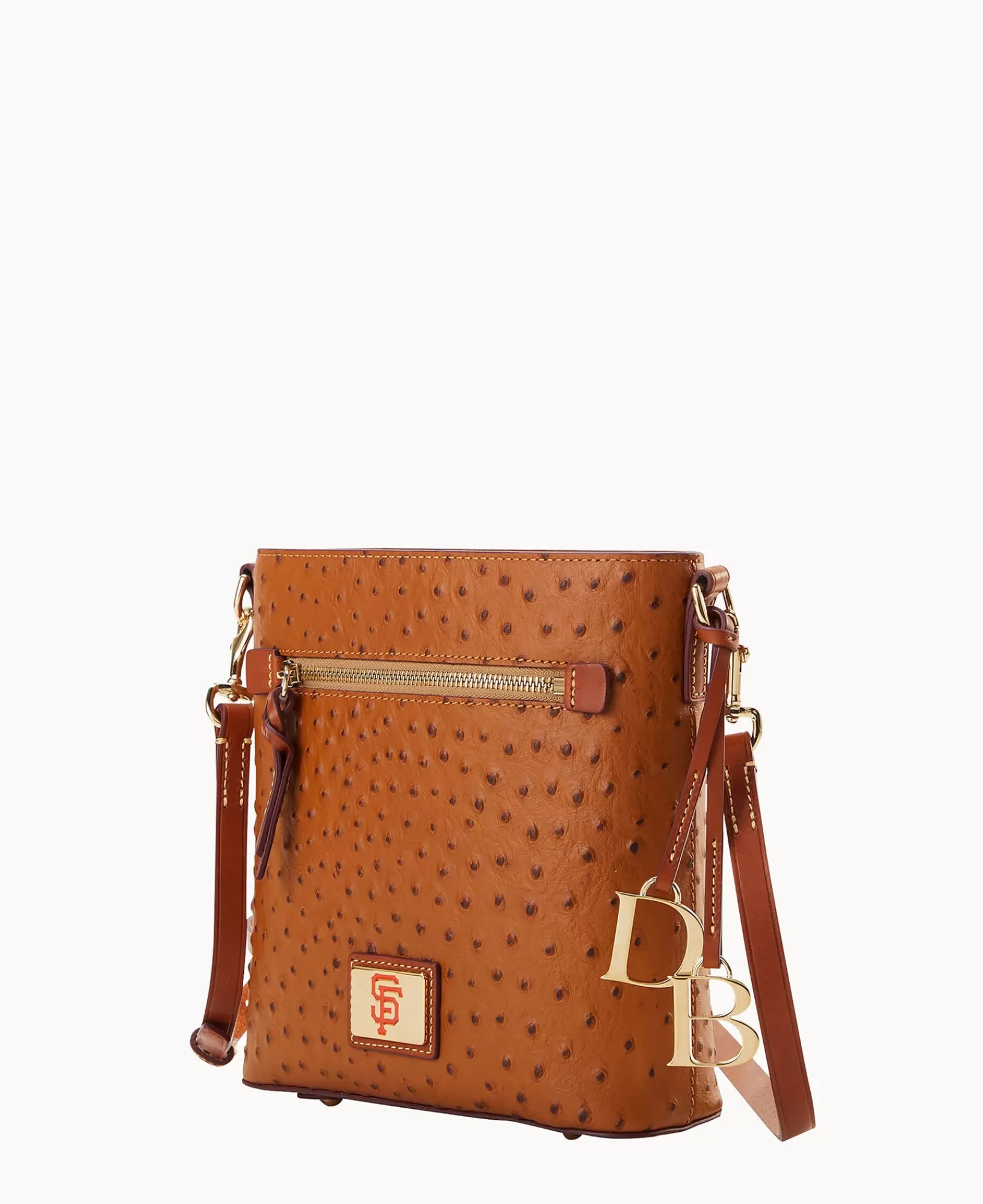 Shoulder Bags | Crossbodies>Dooney & Bourke MLB Giants Zip Crossbody Caramel