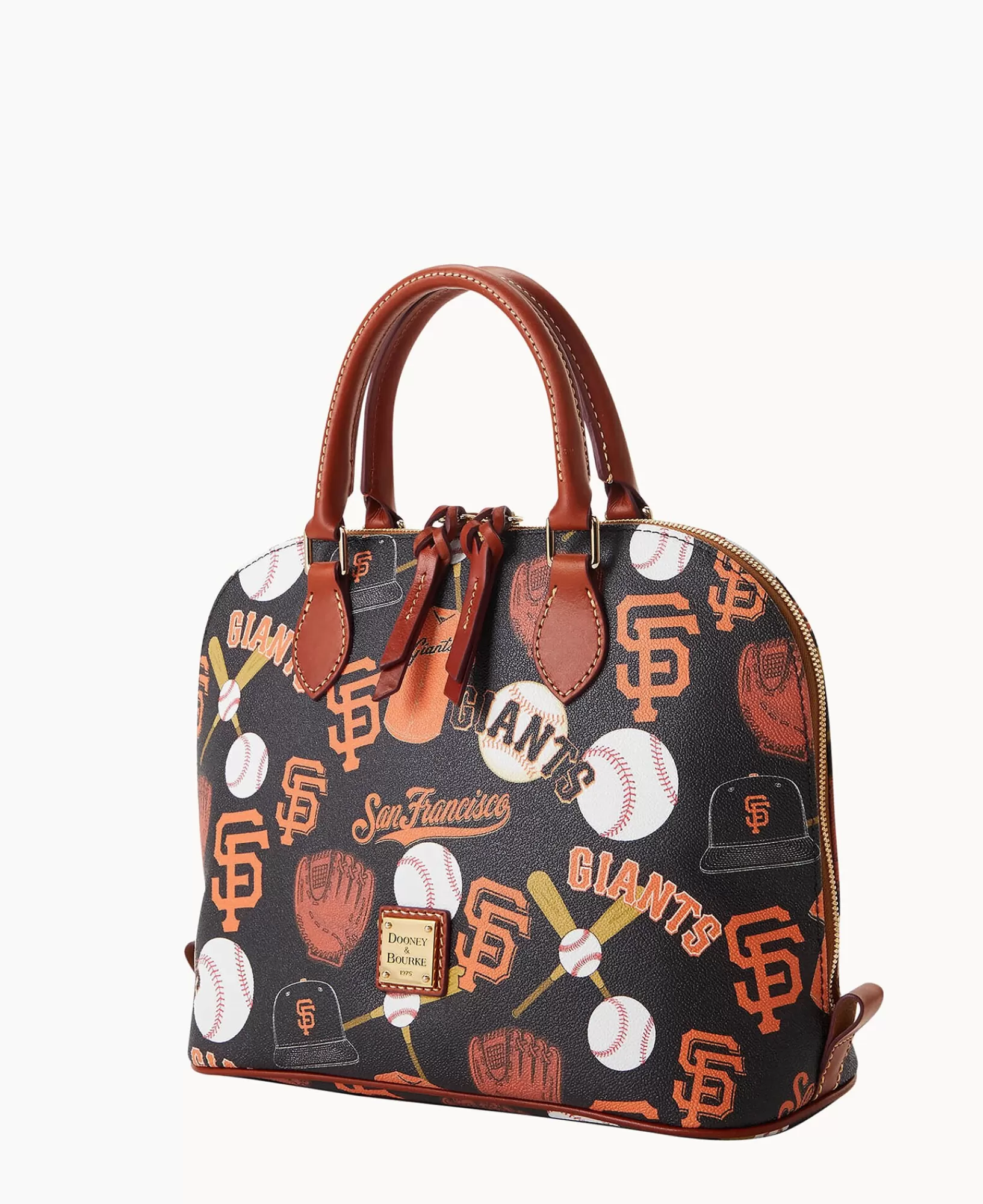 Shoulder Bags | Satchels>Dooney & Bourke MLB Giants Zip Zip Satchel Black