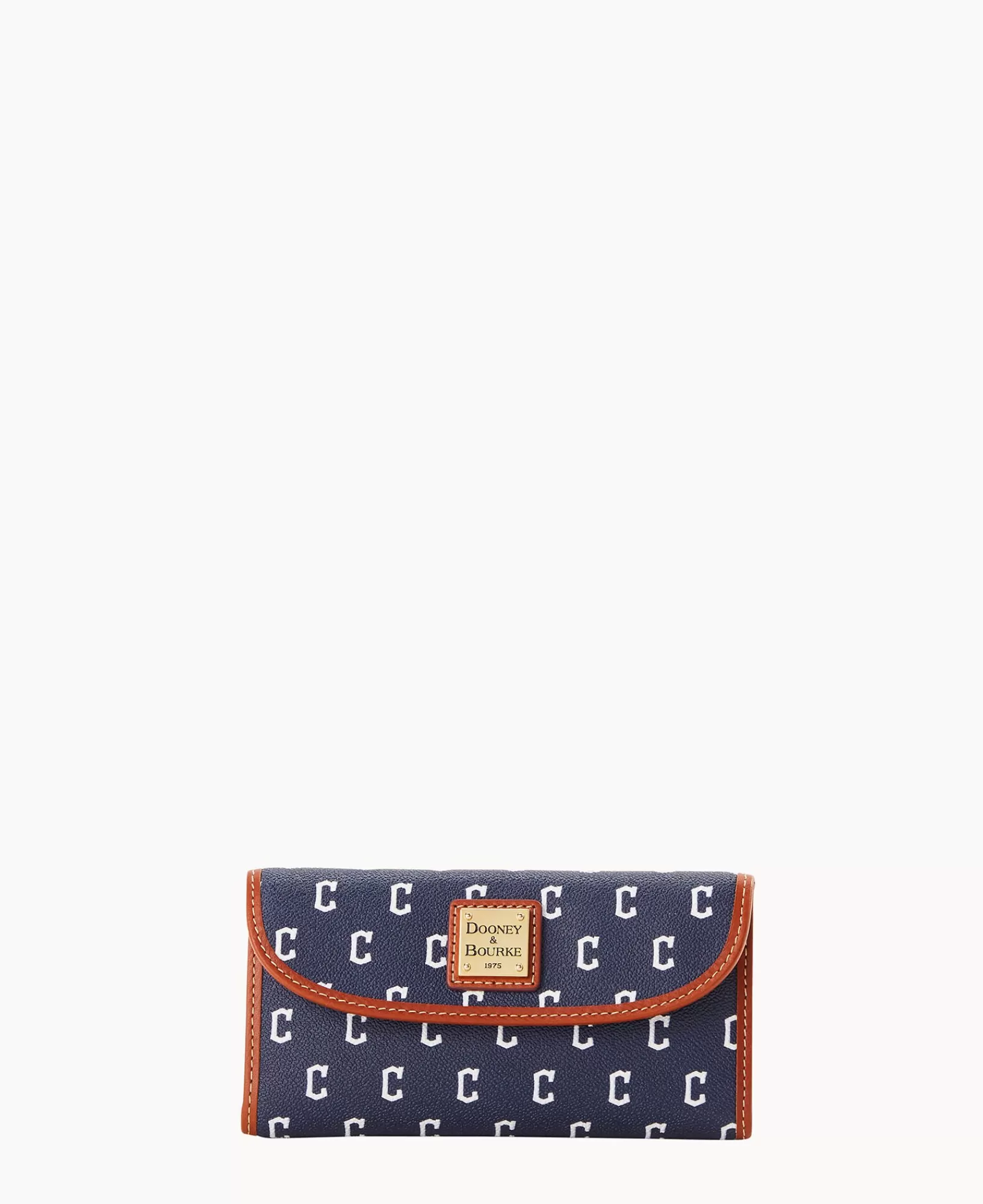 Clutches | Wallets>Dooney & Bourke MLB Guardians Continental Clutch Navy