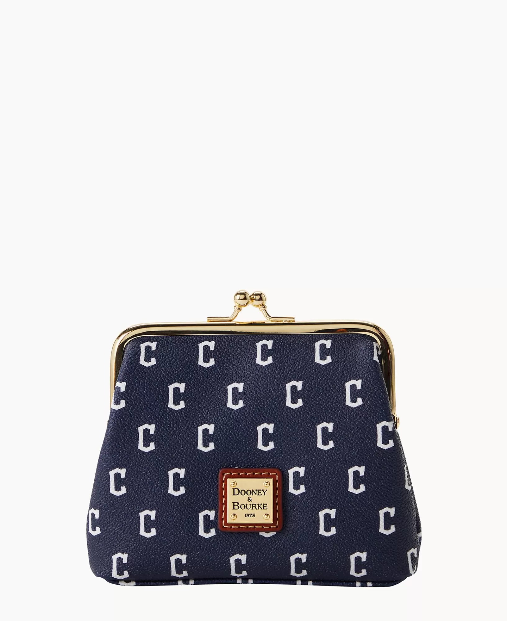 Clutches | Wallets>Dooney & Bourke MLB Guardians Large Framed Purse Navy