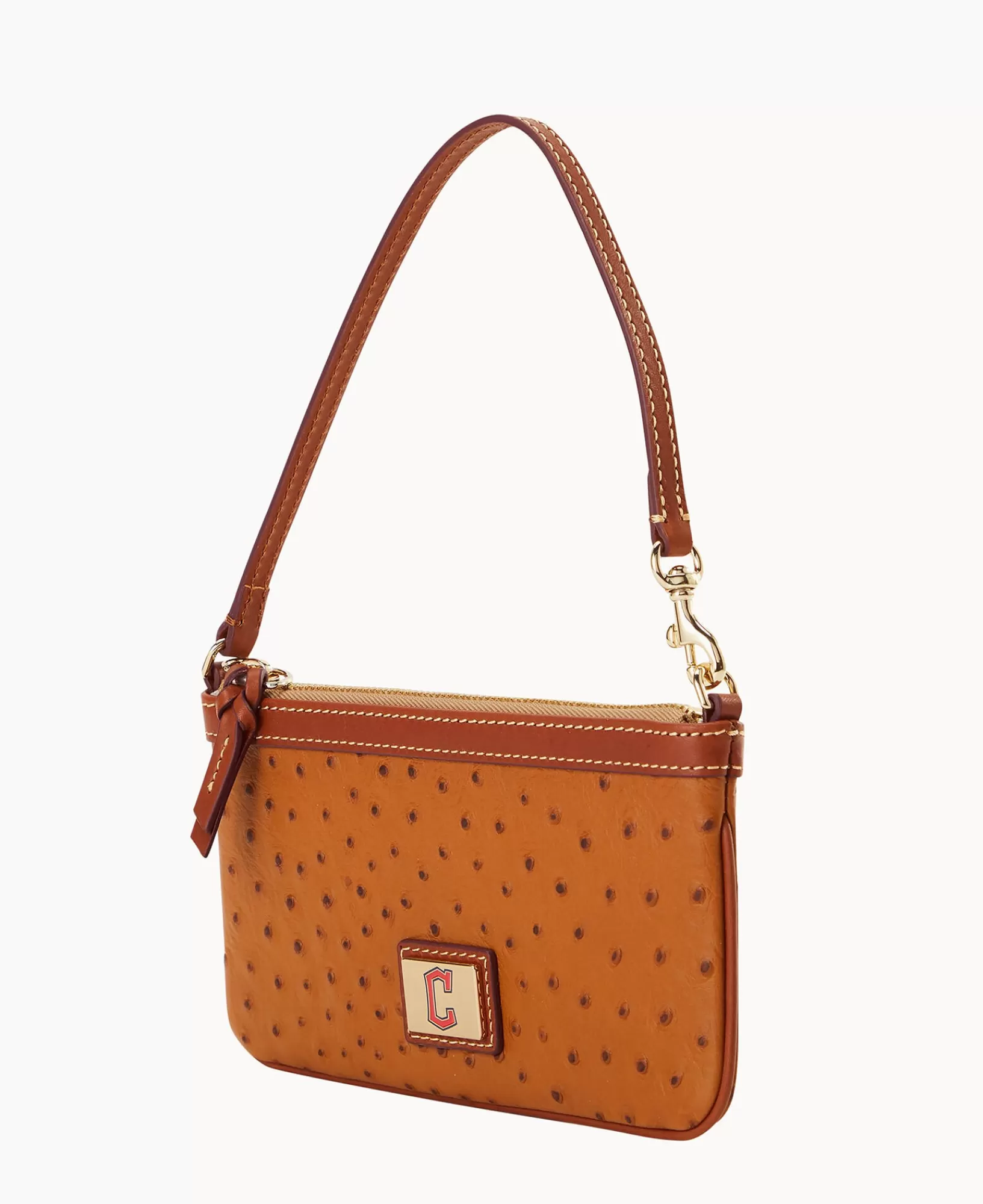 Wristlets | Wallets>Dooney & Bourke MLB Guardians Large Slim Wristlet Caramel