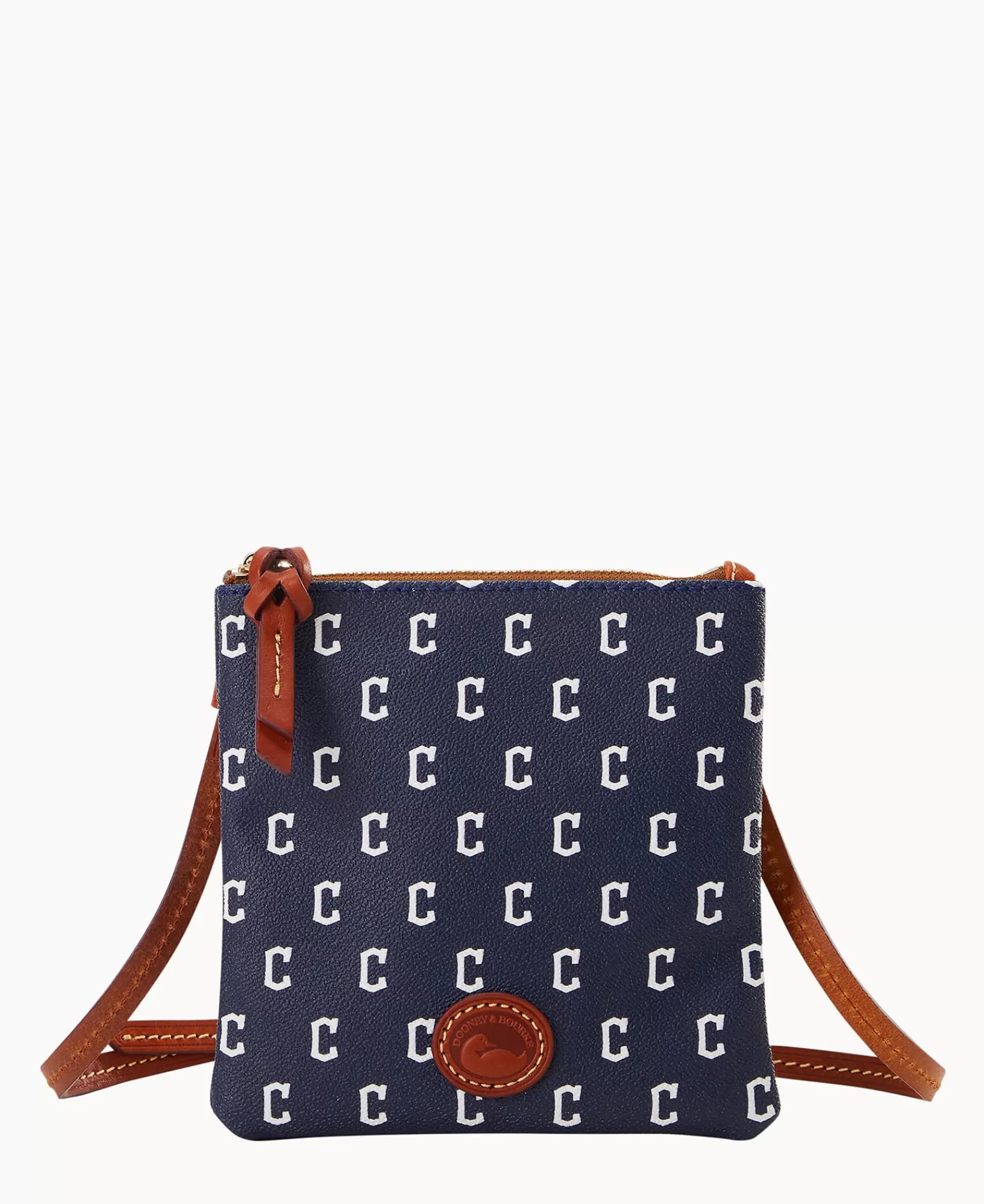 Shoulder Bags | Crossbodies>Dooney & Bourke MLB Guardians Small North South Top Zip Crossbody Navy