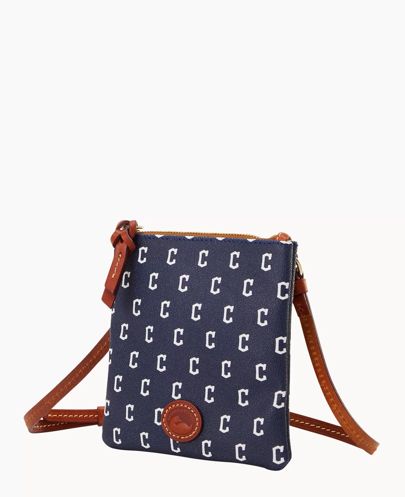 Shoulder Bags | Crossbodies>Dooney & Bourke MLB Guardians Small North South Top Zip Crossbody Navy