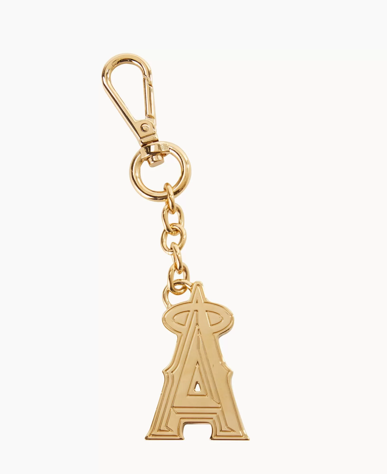 Key Keepers & Charms>Dooney & Bourke MLB Los Angeles Angels Pendant Key Chain Gold