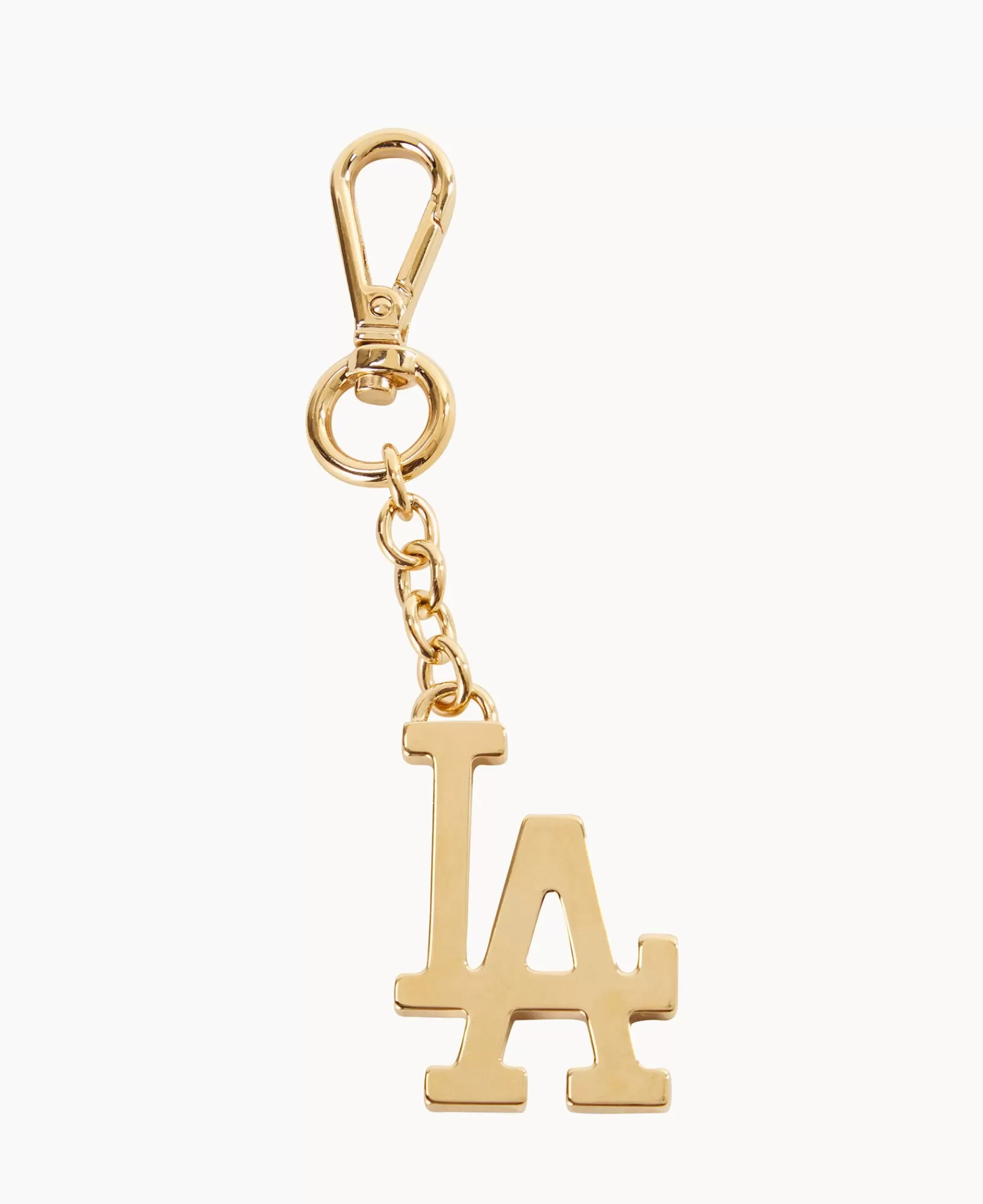 Key Keepers & Charms>Dooney & Bourke MLB Los Angeles Dodgers Pendant Key Chain Gold