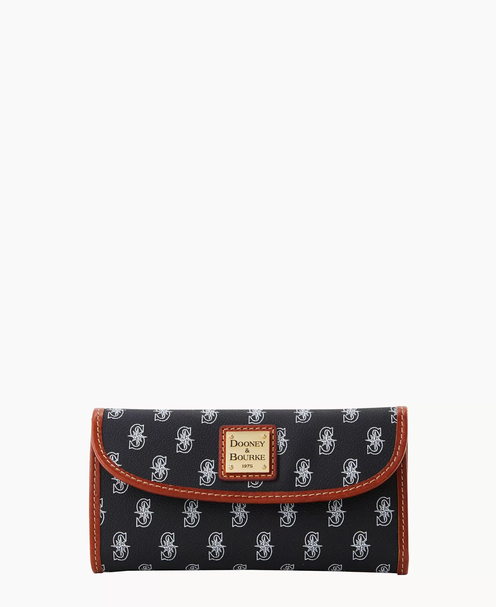 Clutches | Wallets>Dooney & Bourke MLB Mariners Continental Clutch Black