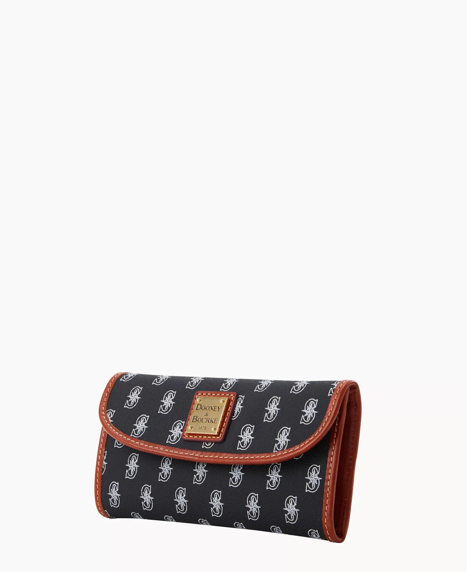 Clutches | Wallets>Dooney & Bourke MLB Mariners Continental Clutch Black