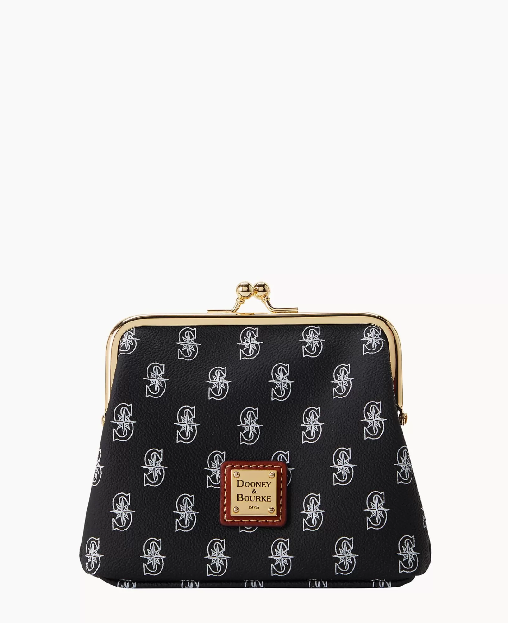 Clutches | Wallets>Dooney & Bourke MLB Mariners Large Framed Purse Black