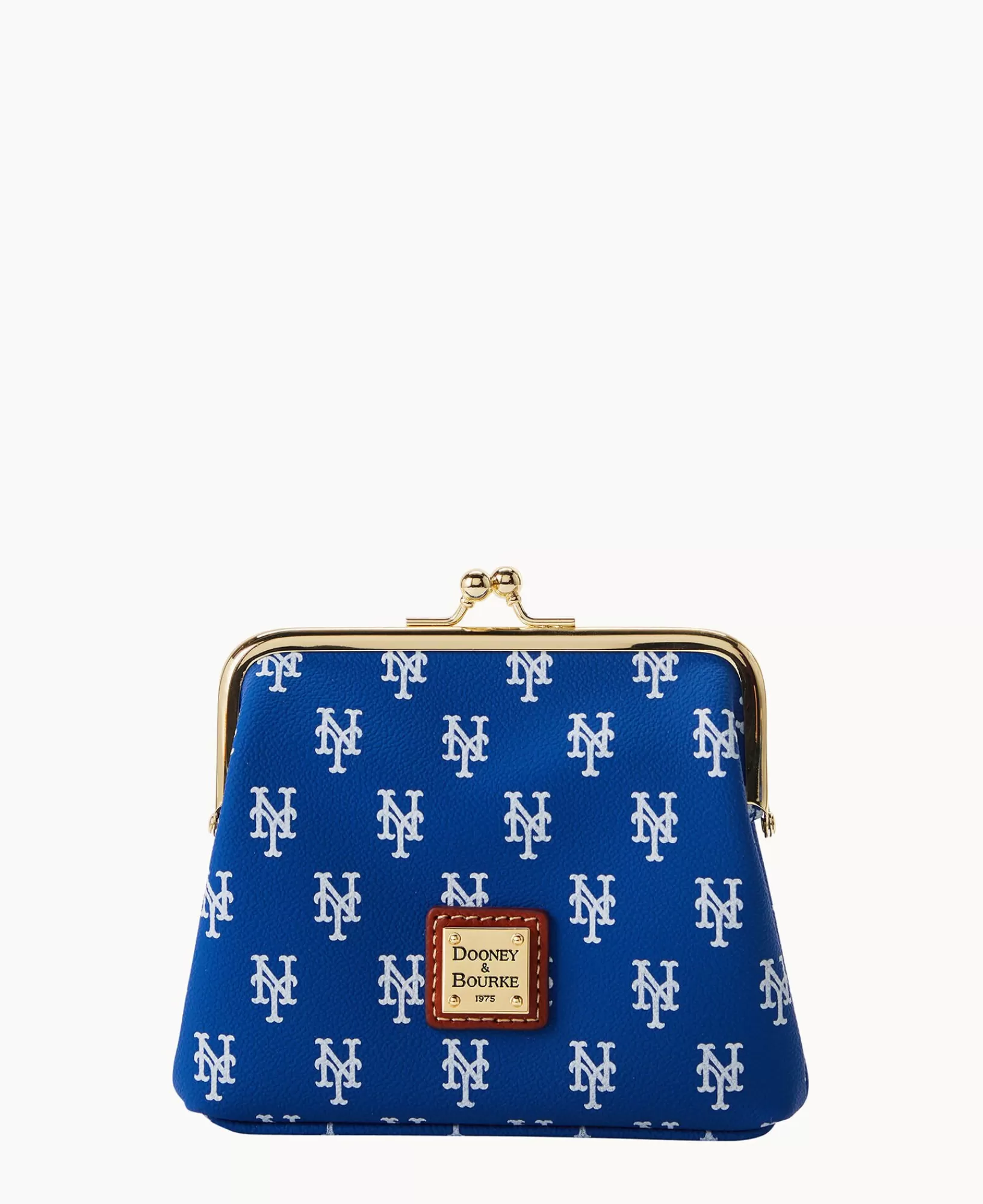 Clutches | Wallets>Dooney & Bourke MLB Mets Large Framed Purse Blue