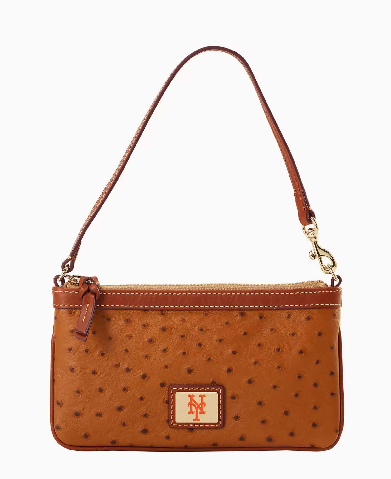 Wristlets | Wallets>Dooney & Bourke MLB Mets Large Slim Wristlet Caramel