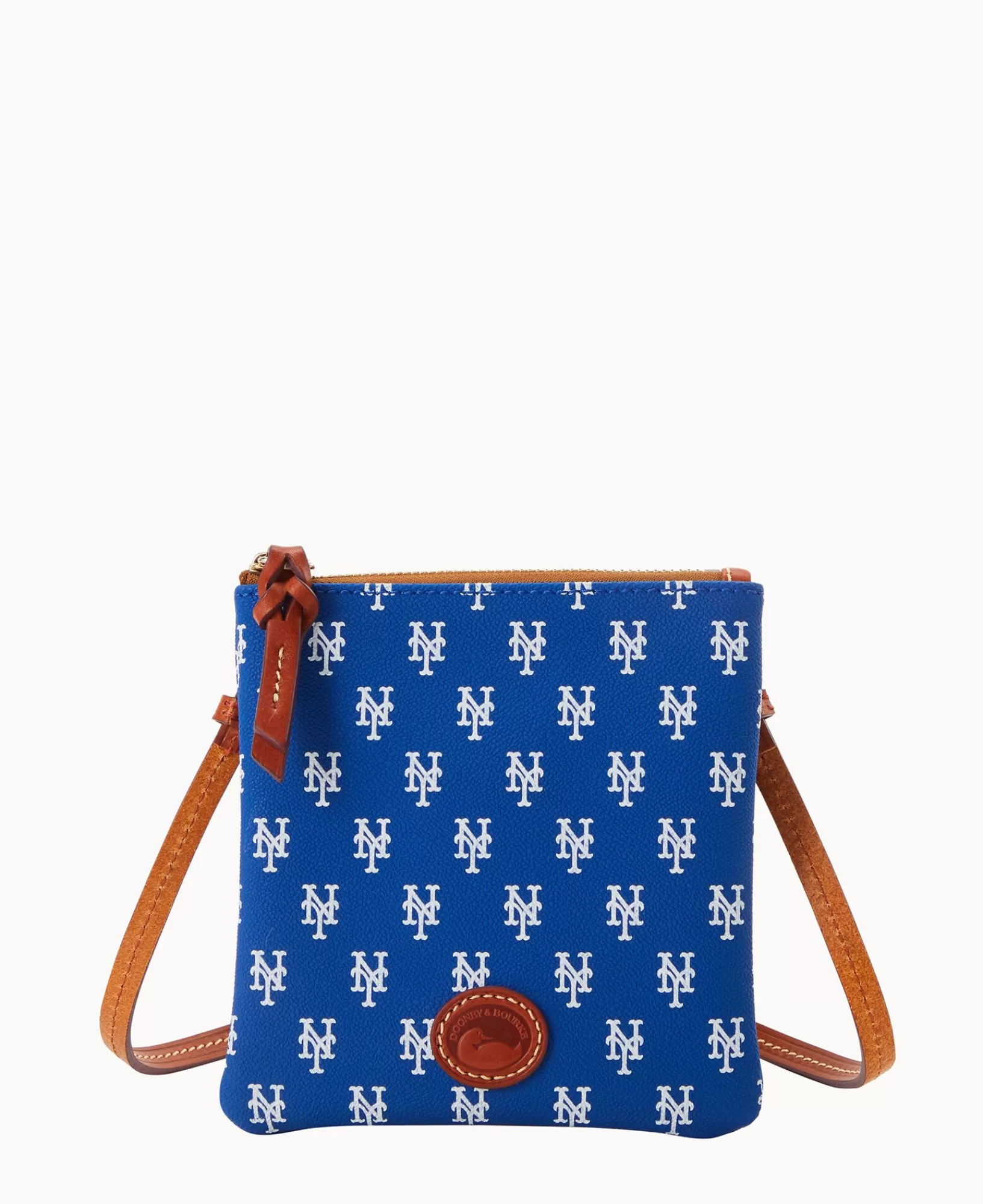 Shoulder Bags | Crossbodies>Dooney & Bourke MLB Mets Small North South Top Zip Crossbody Blue