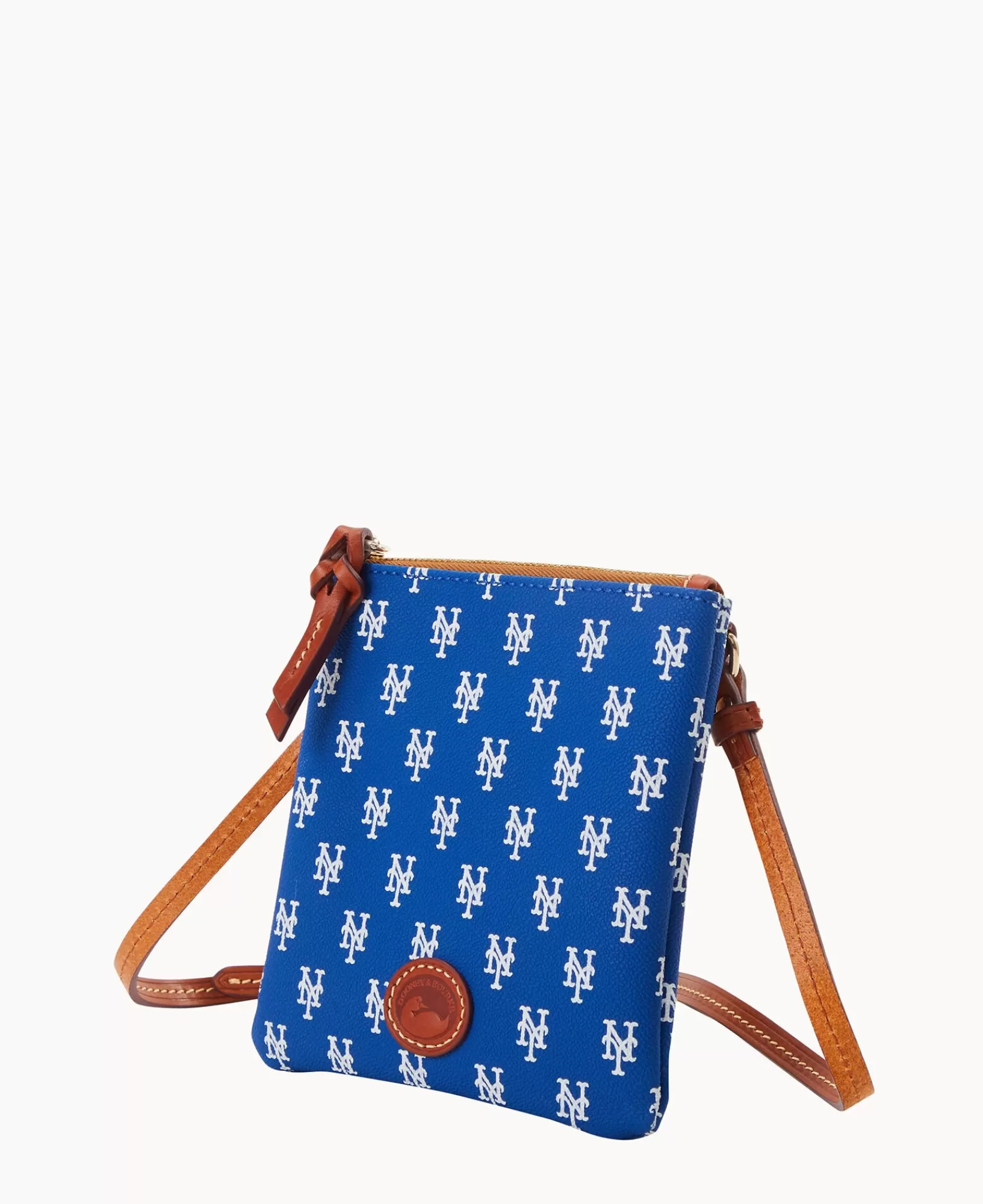 Shoulder Bags | Crossbodies>Dooney & Bourke MLB Mets Small North South Top Zip Crossbody Blue