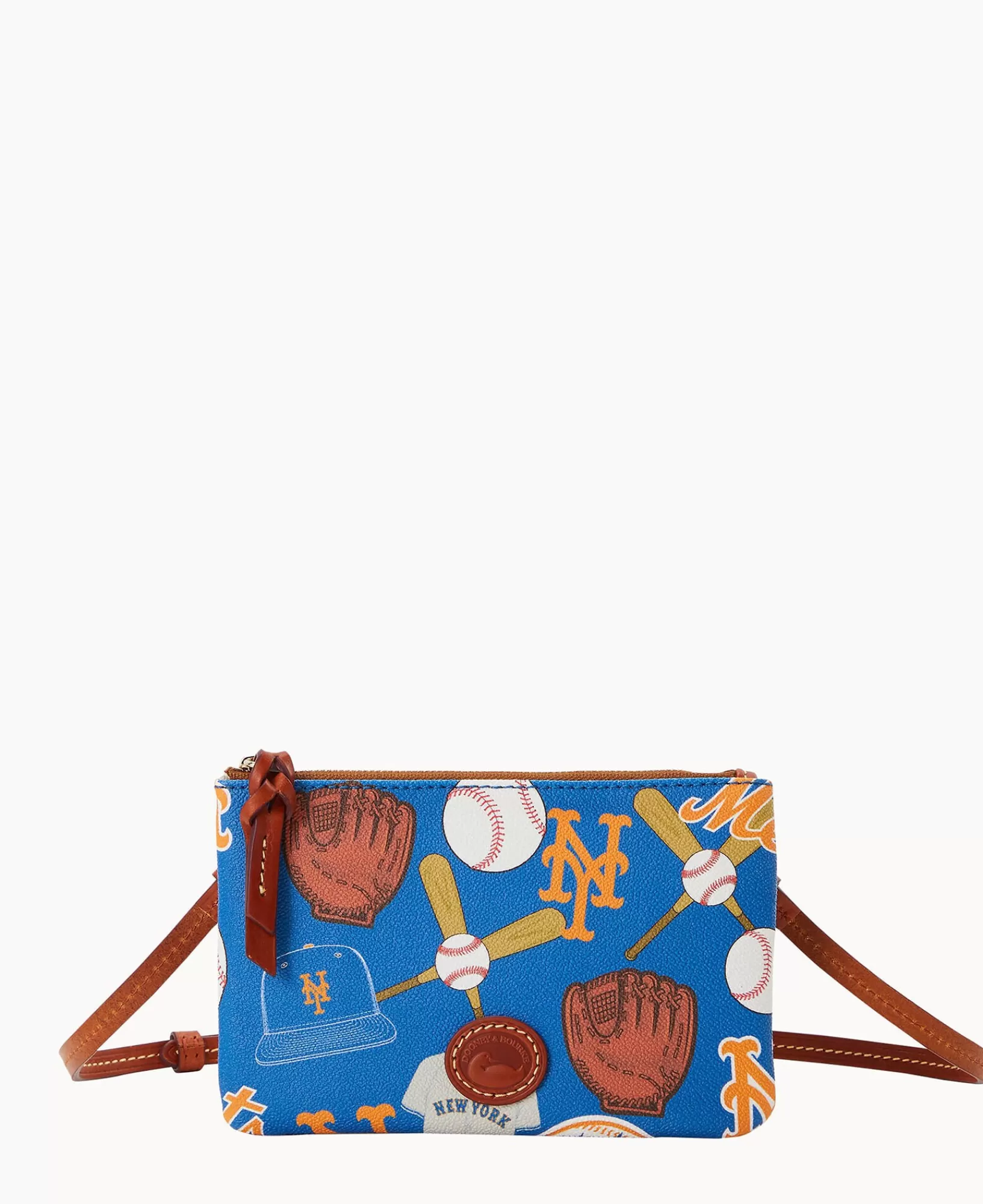 Shoulder Bags | Crossbodies>Dooney & Bourke MLB Mets Top Zip Crossbody Blue