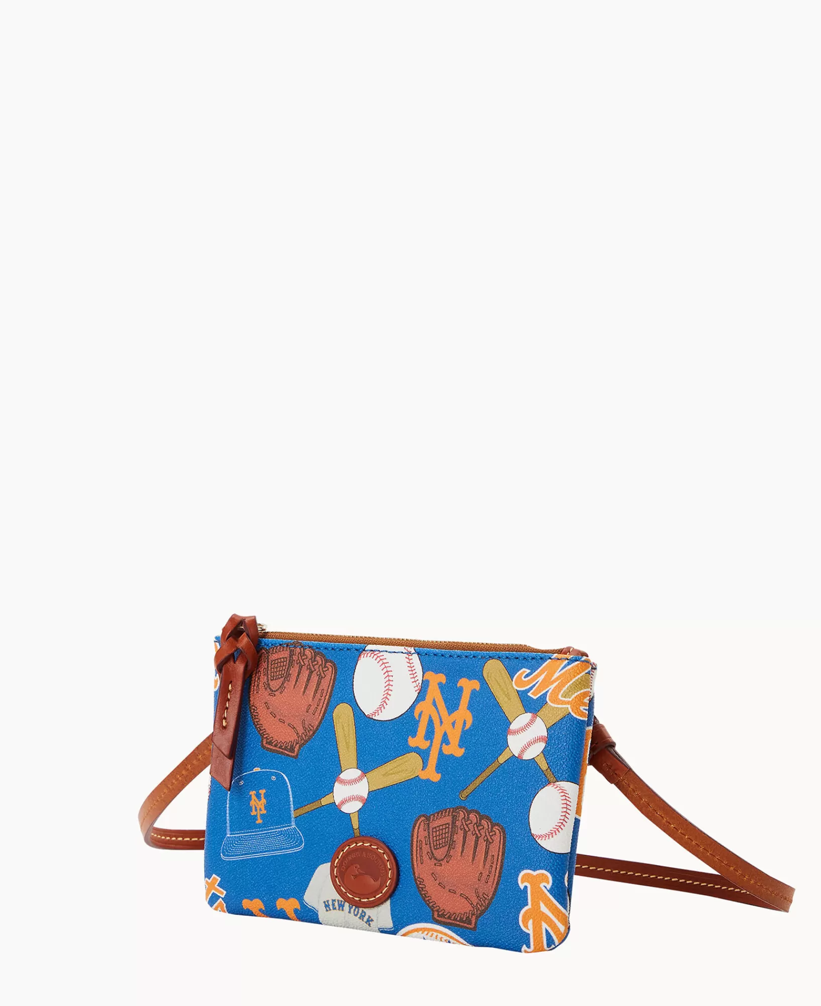 Shoulder Bags | Crossbodies>Dooney & Bourke MLB Mets Top Zip Crossbody Blue