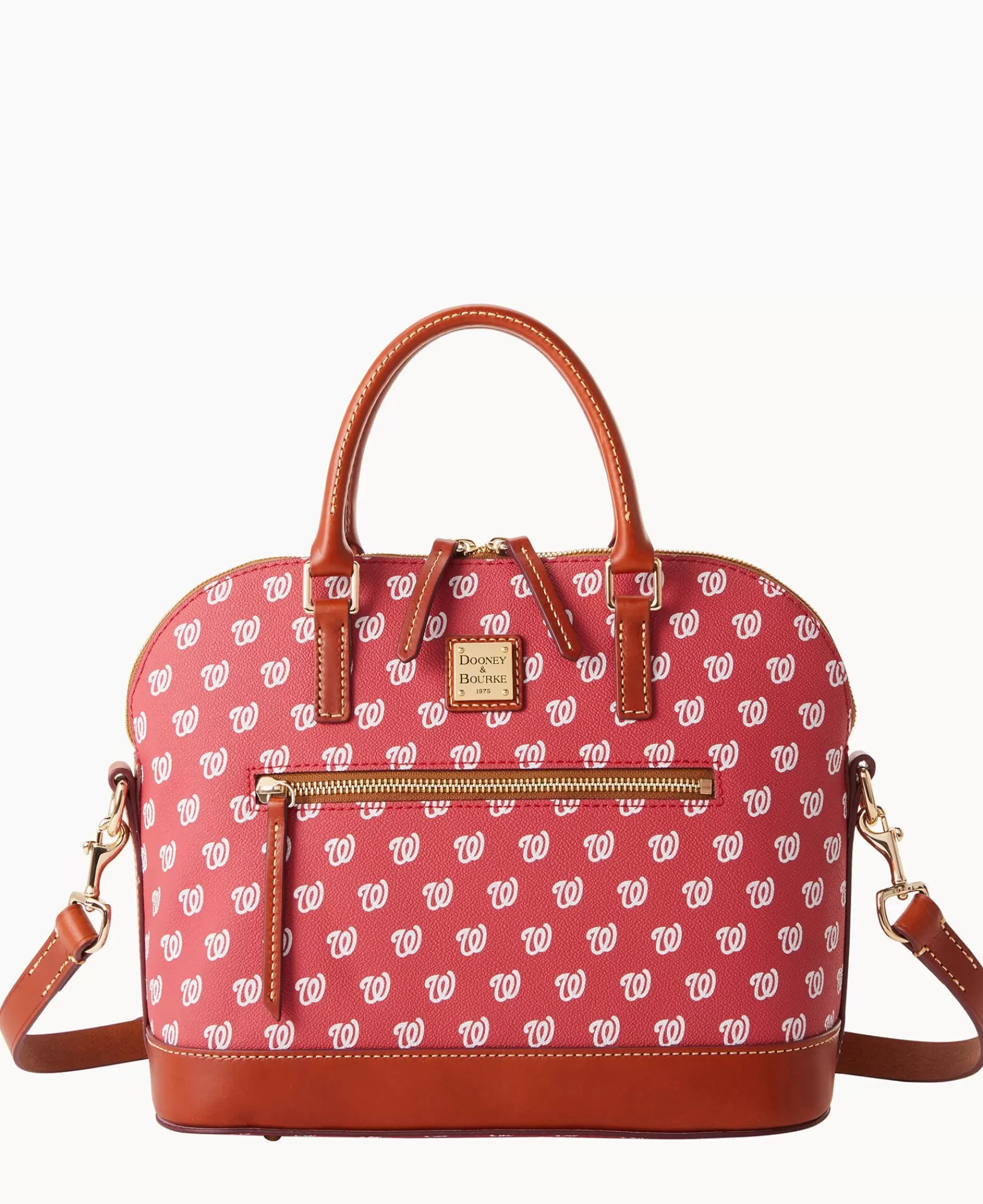 Shoulder Bags | Satchels>Dooney & Bourke MLB Nationals Domed Zip Satchel Red