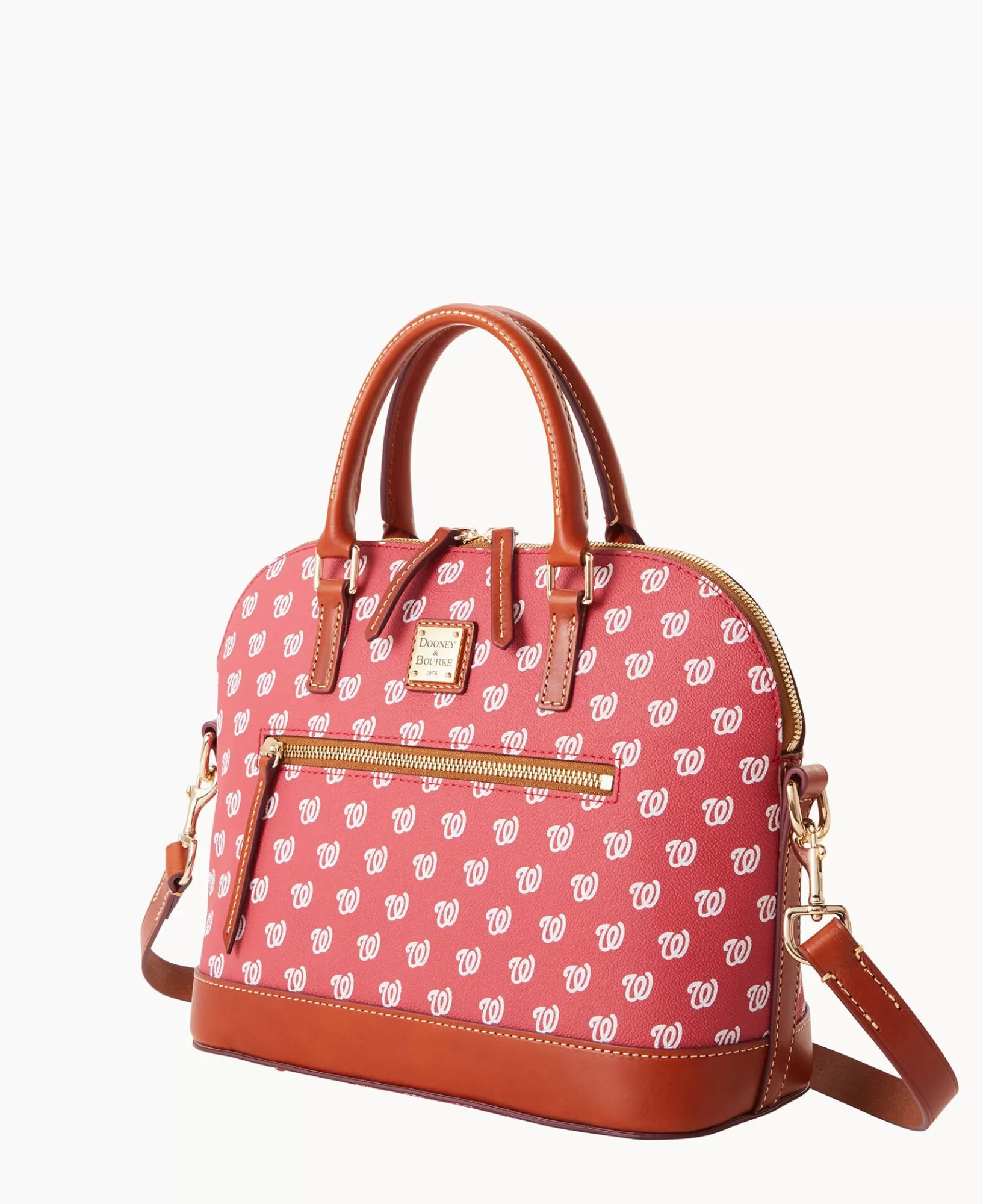 Shoulder Bags | Satchels>Dooney & Bourke MLB Nationals Domed Zip Satchel Red