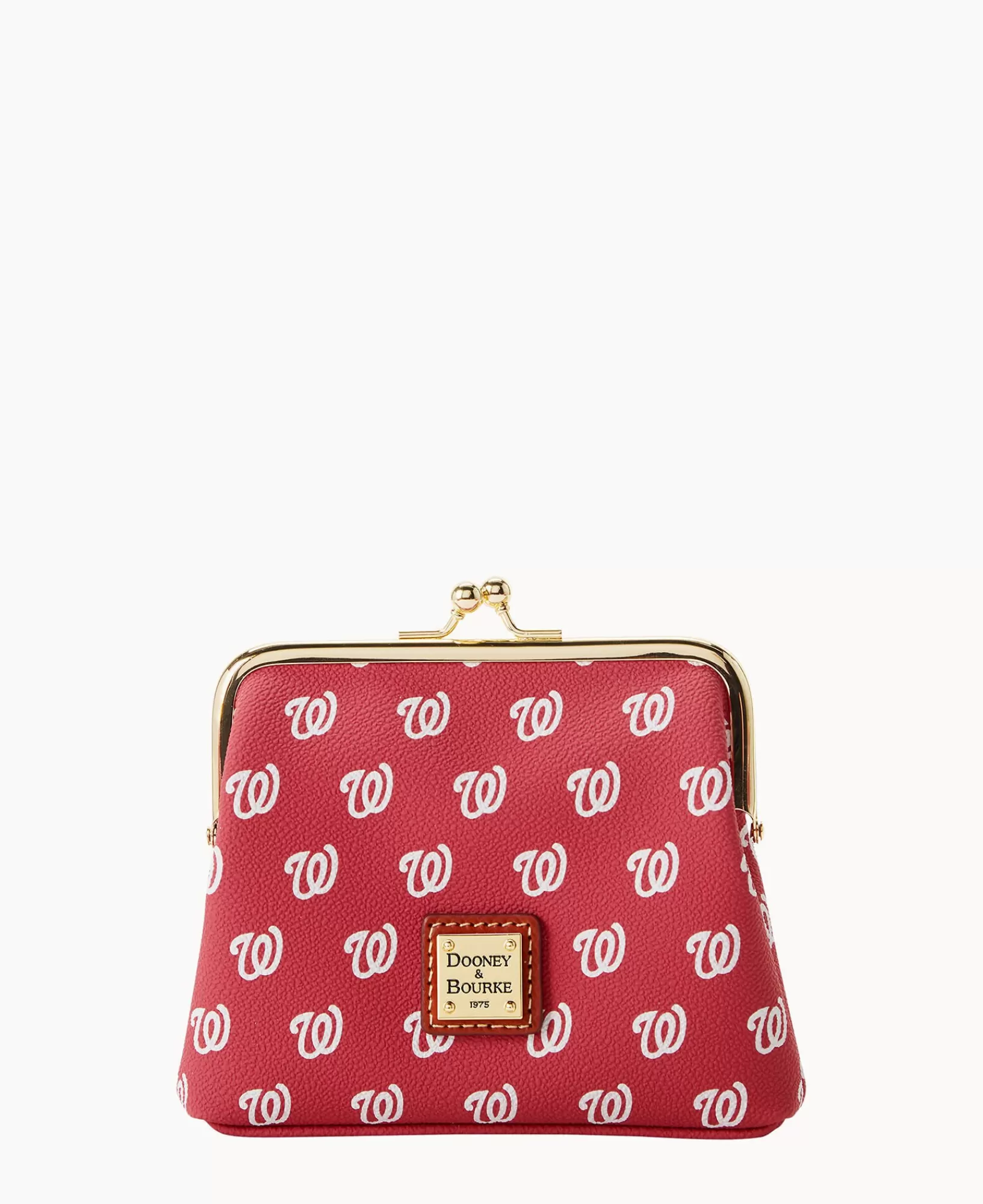 Clutches | Wallets>Dooney & Bourke MLB Nationals Large Framed Purse Red