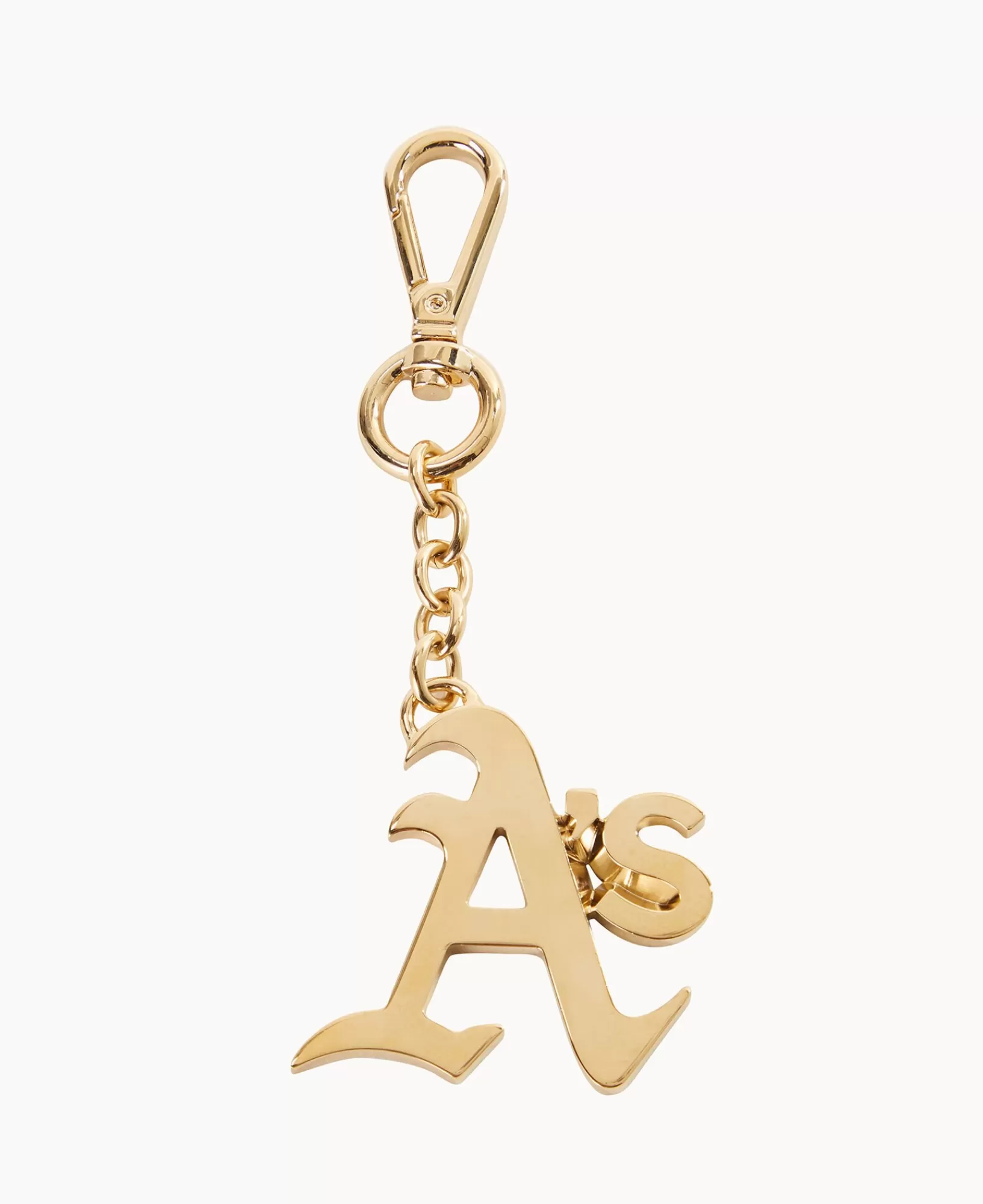 Key Keepers & Charms>Dooney & Bourke MLB Oakland Athletics Pendant Key Chain Gold