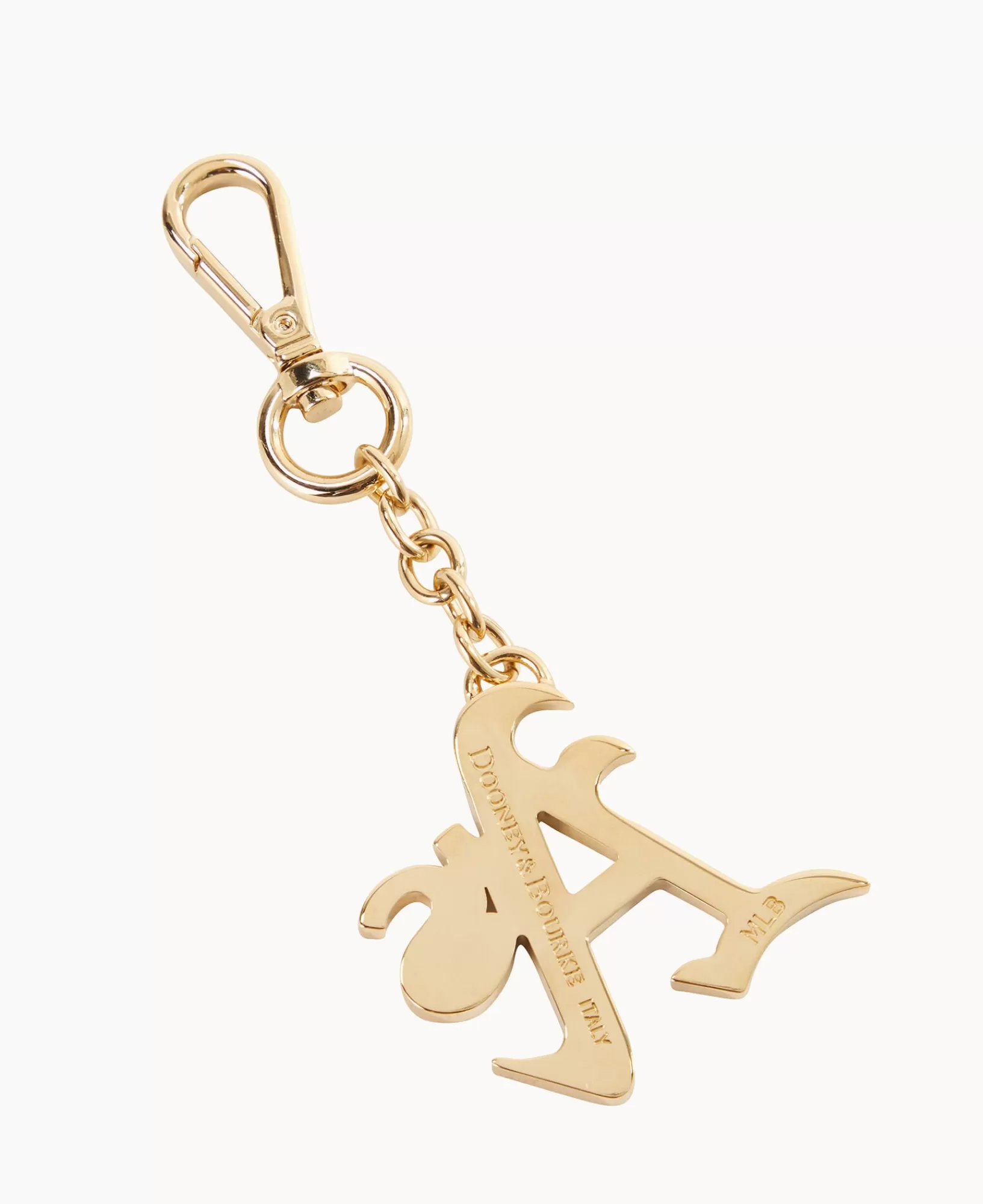 Key Keepers & Charms>Dooney & Bourke MLB Oakland Athletics Pendant Key Chain Gold