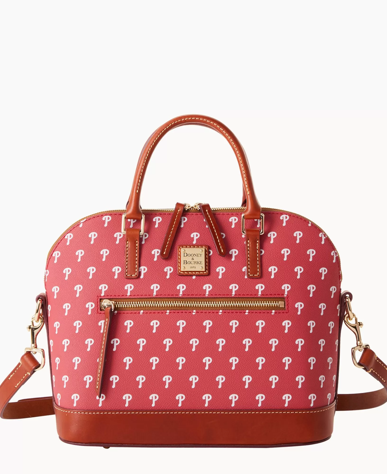 Shoulder Bags | Satchels>Dooney & Bourke MLB Phillies Domed Zip Satchel Red