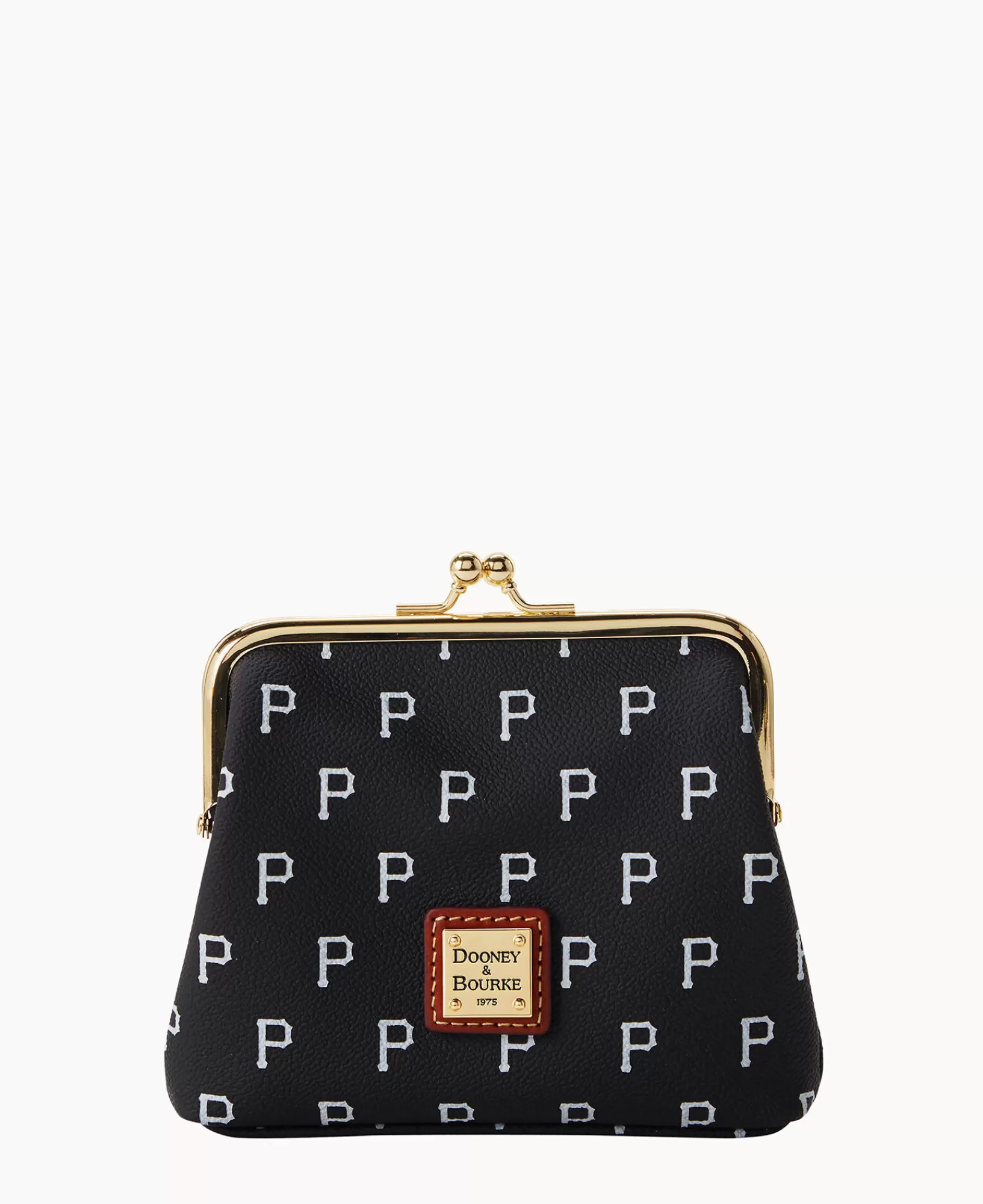 Clutches | Wallets>Dooney & Bourke MLB Pirates Large Framed Purse Black