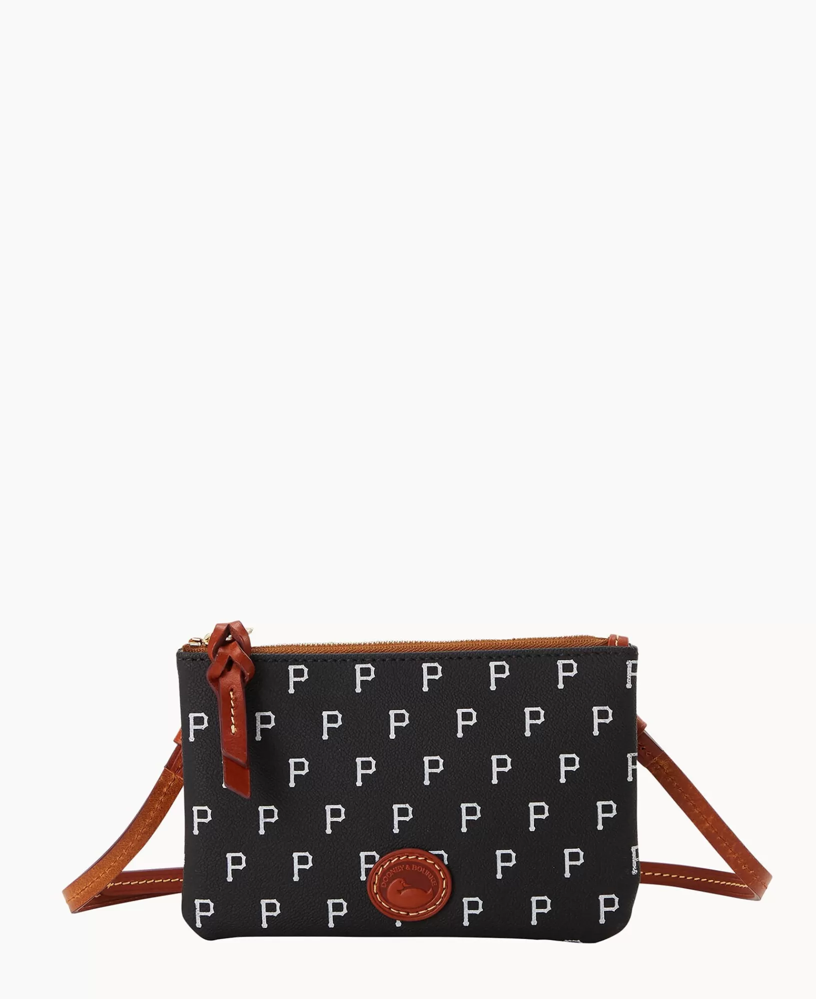 Shoulder Bags | Crossbodies>Dooney & Bourke MLB Pirates Top Zip Crossbody Black