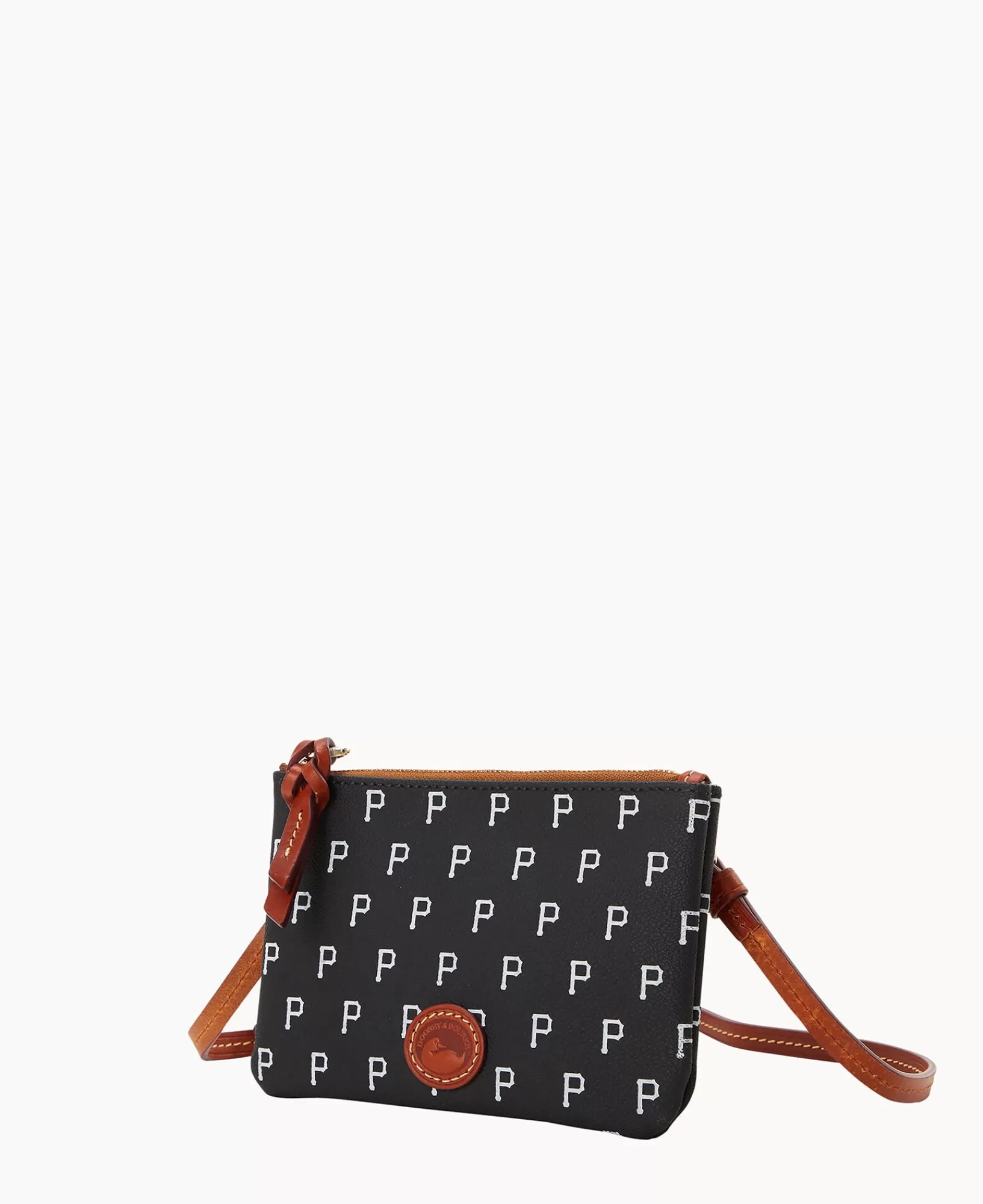 Shoulder Bags | Crossbodies>Dooney & Bourke MLB Pirates Top Zip Crossbody Black