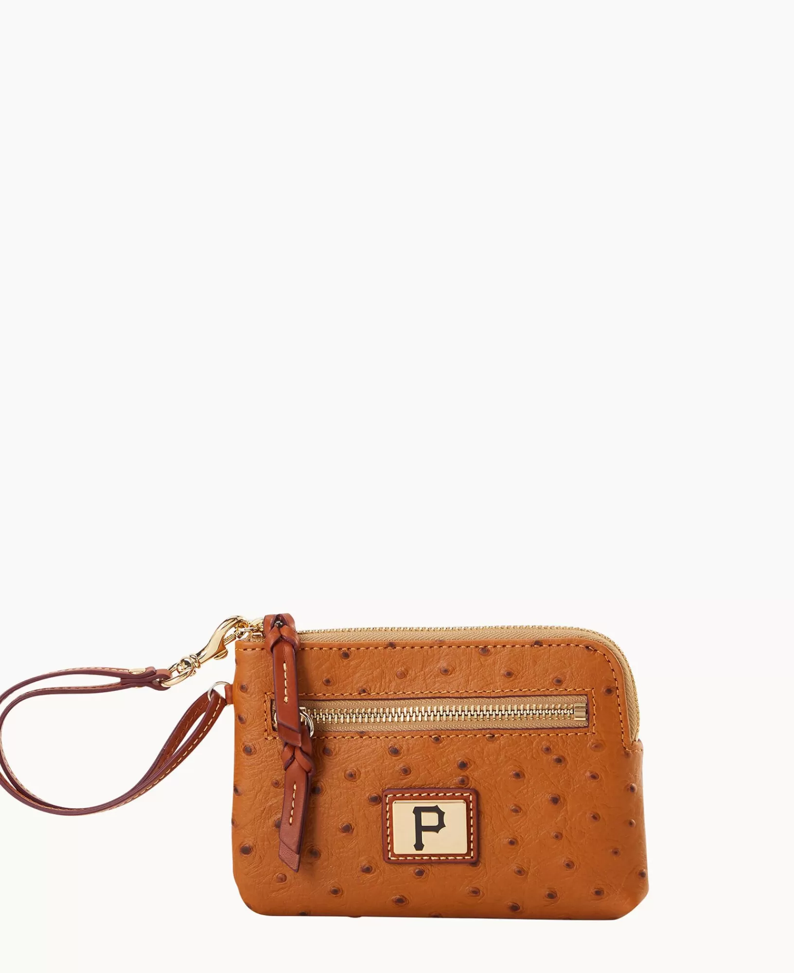 Wristlets | Wallets>Dooney & Bourke MLB Pirates Zip Around Wristlet Caramel