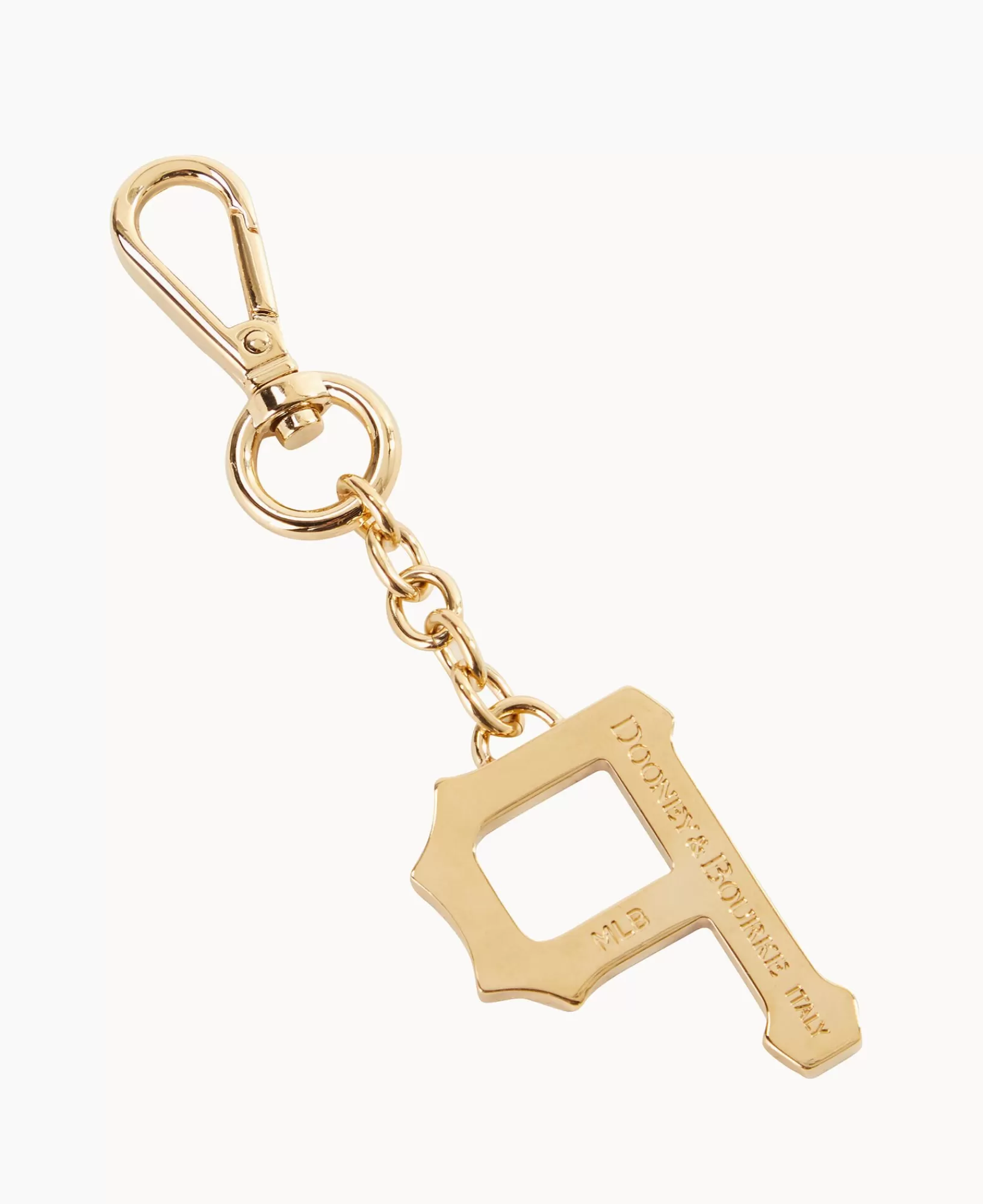 Key Keepers & Charms>Dooney & Bourke MLB Pittsburgh Pirates Pendant Key Chain Gold