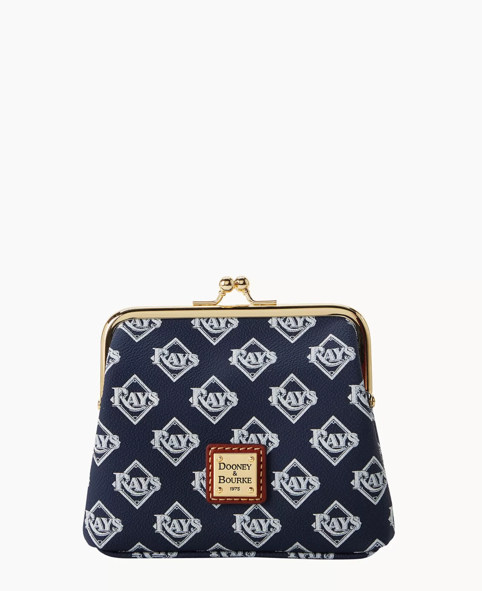 Clutches | Wallets>Dooney & Bourke MLB Rays Large Framed Purse Navy