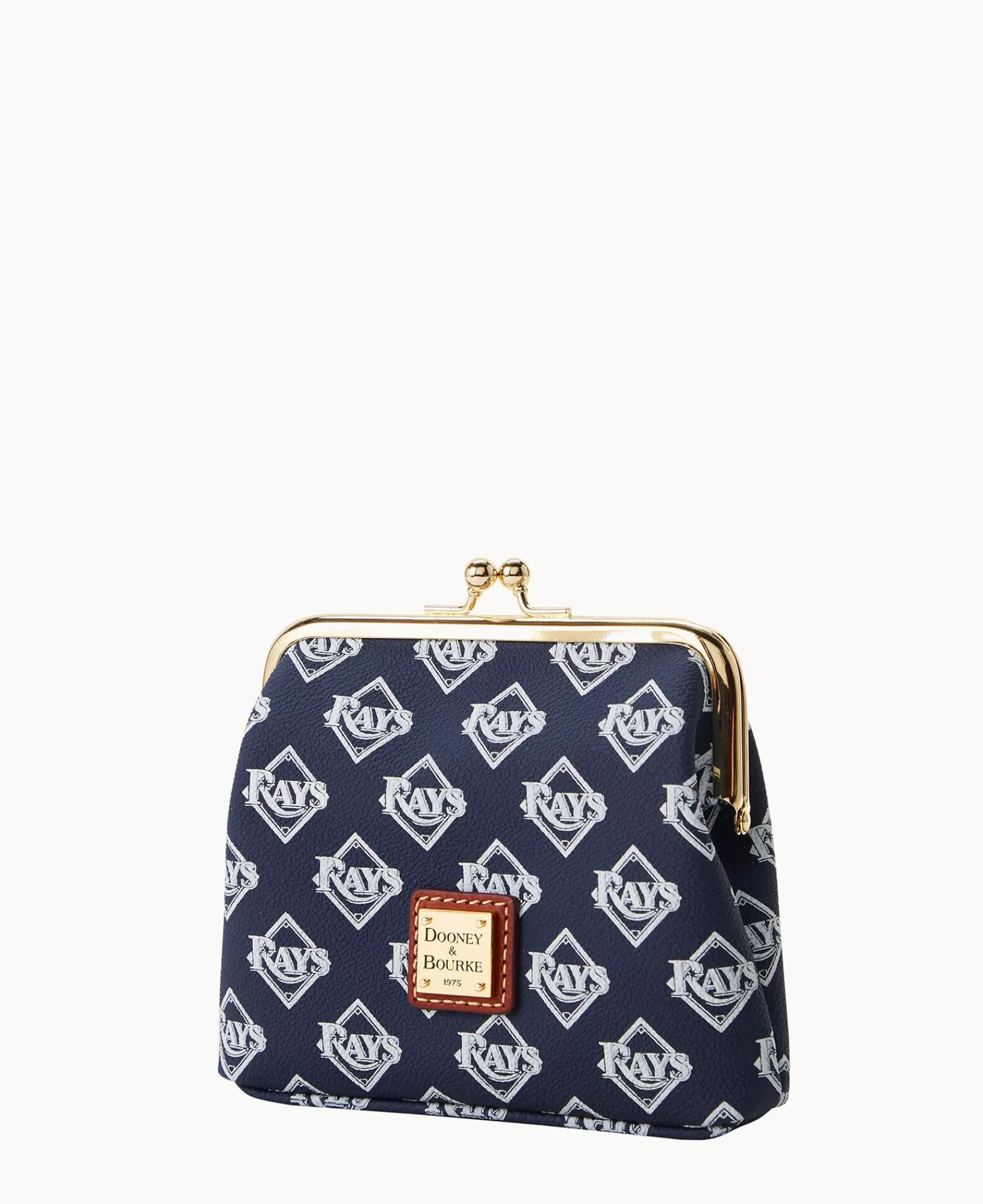 Clutches | Wallets>Dooney & Bourke MLB Rays Large Framed Purse Navy