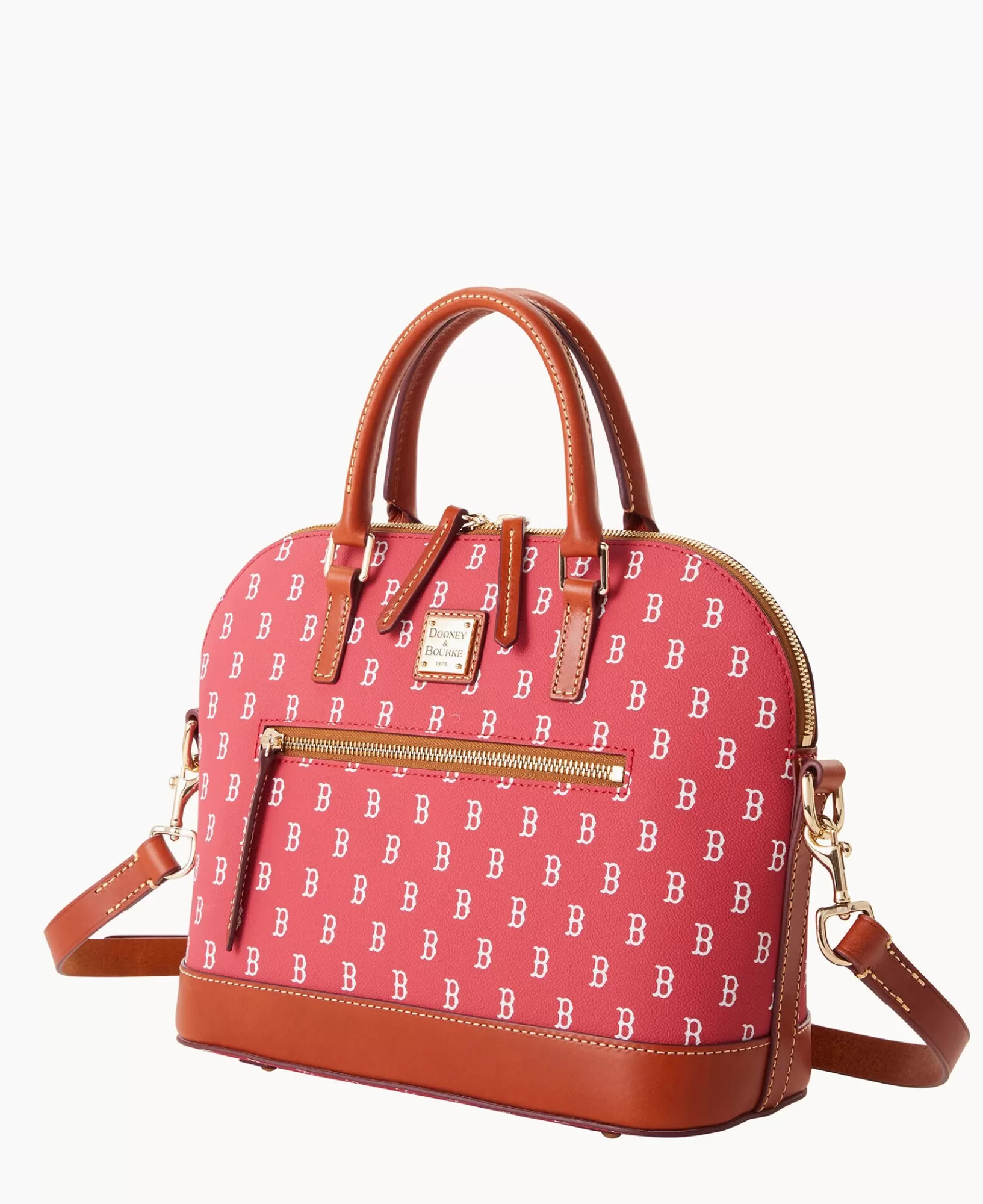 Shoulder Bags | Satchels>Dooney & Bourke MLB Sox Domed Zip Satchel Red