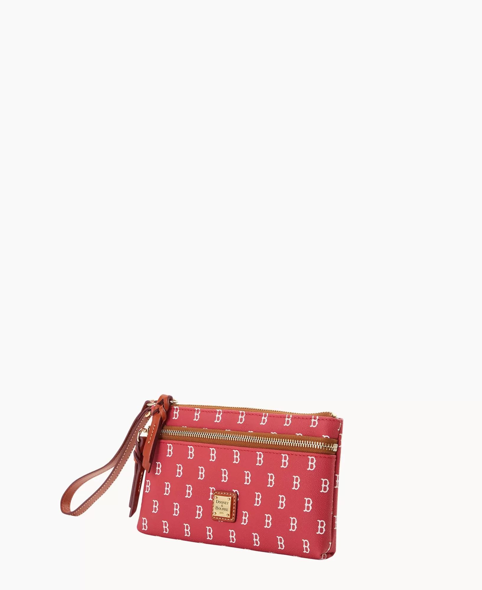 Wristlets | Wallets>Dooney & Bourke MLB Sox Double Zip Wristlet Red