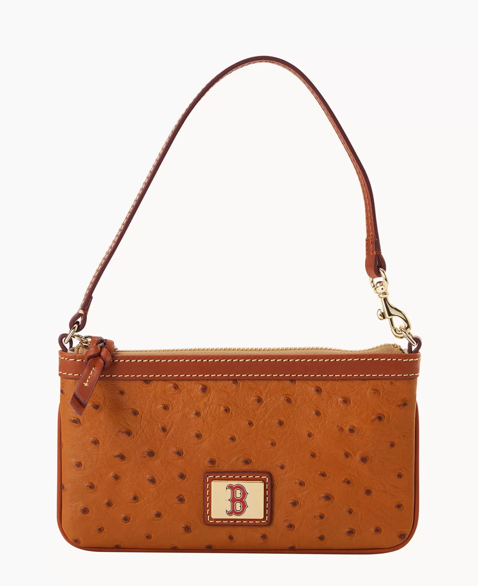 Wristlets | Wallets>Dooney & Bourke MLB Red Sox Large Slim Wristlet Caramel