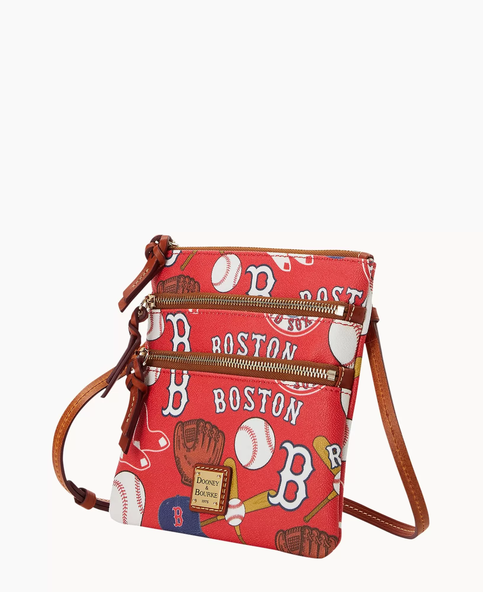 Shoulder Bags | Crossbodies>Dooney & Bourke MLB Sox North South Triple Zip Crossbody Red