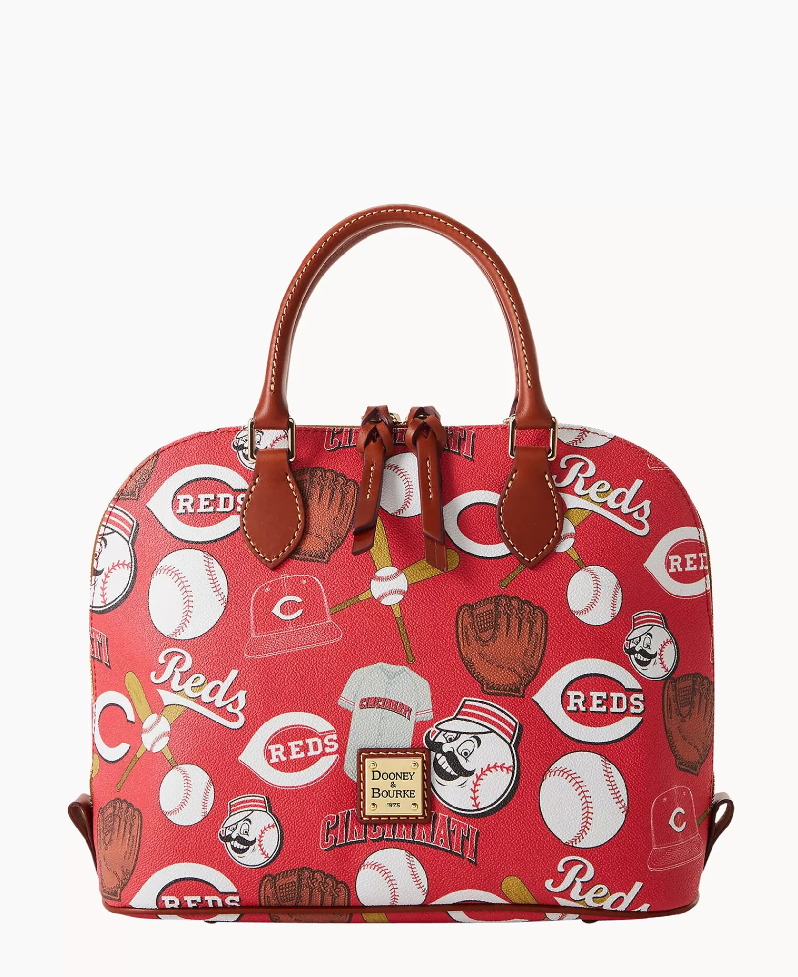 Shoulder Bags | Satchels>Dooney & Bourke MLB s Zip Zip Satchel Red