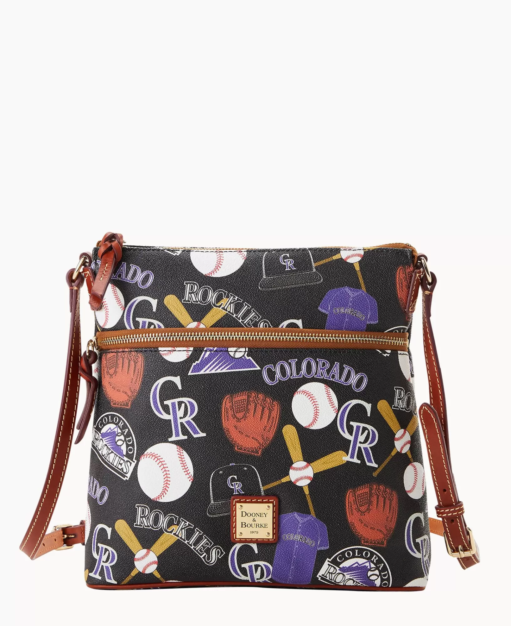 Shoulder Bags | Crossbodies>Dooney & Bourke MLB Rockies Crossbody Black