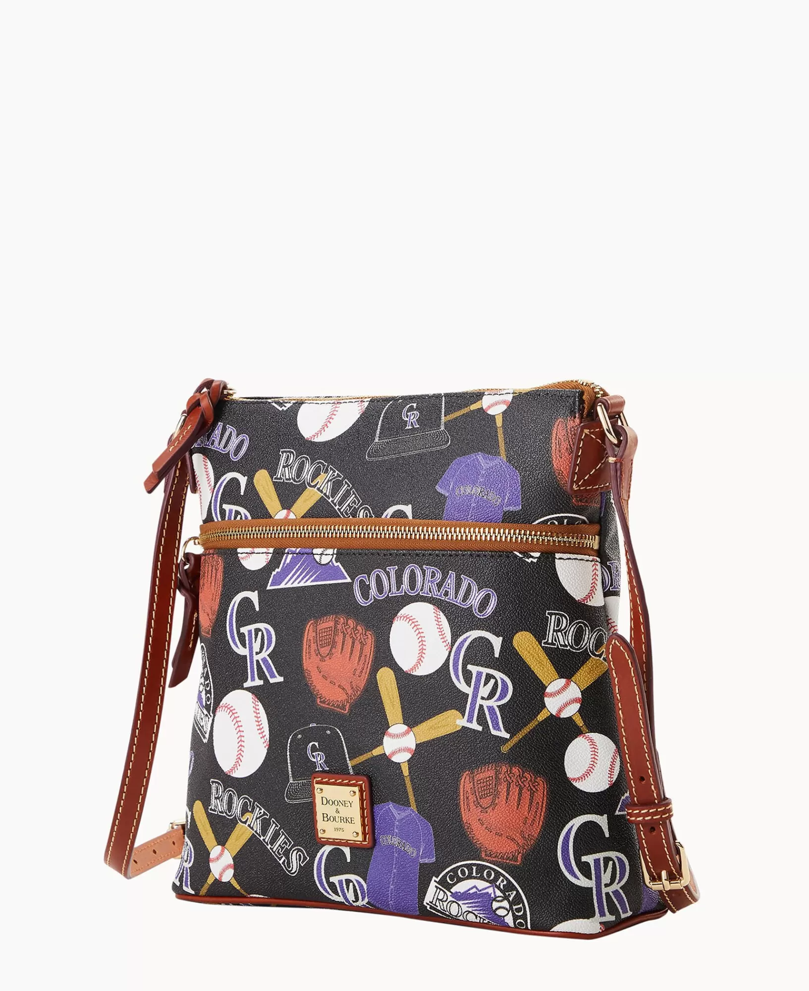 Shoulder Bags | Crossbodies>Dooney & Bourke MLB Rockies Crossbody Black